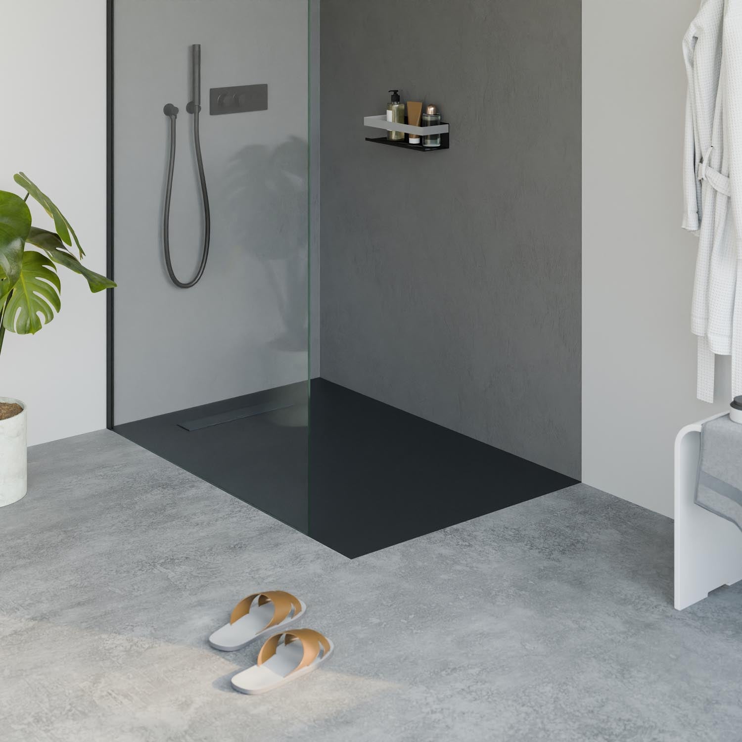 Receveur de douche en fonte minérale LAVOA