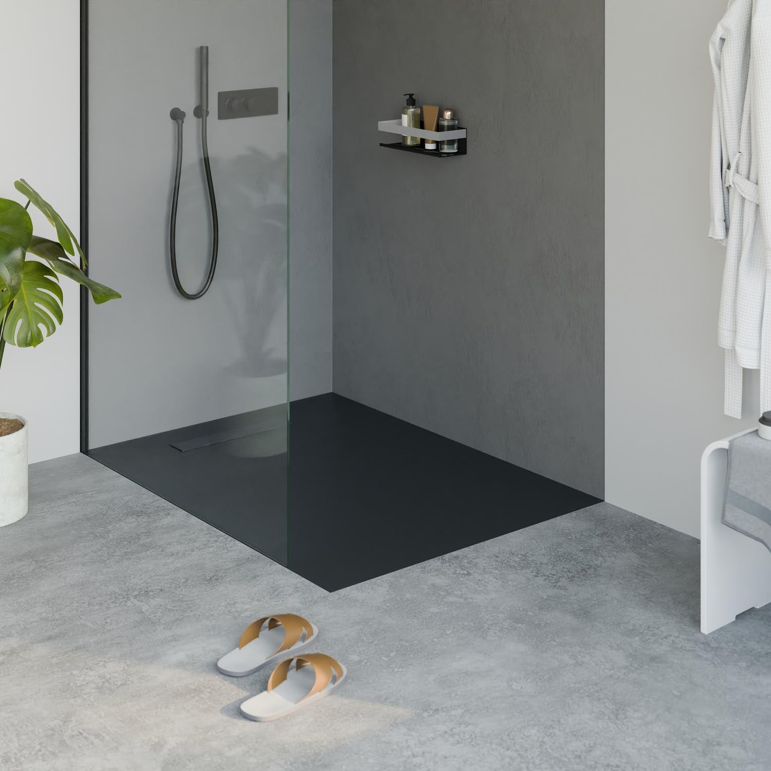 Receveur de douche en fonte minérale LAVOA