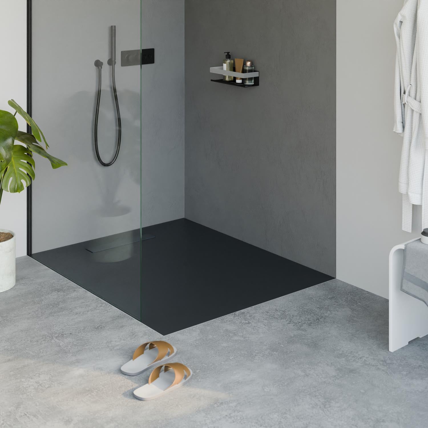 Receveur de douche en fonte minérale LAVOA