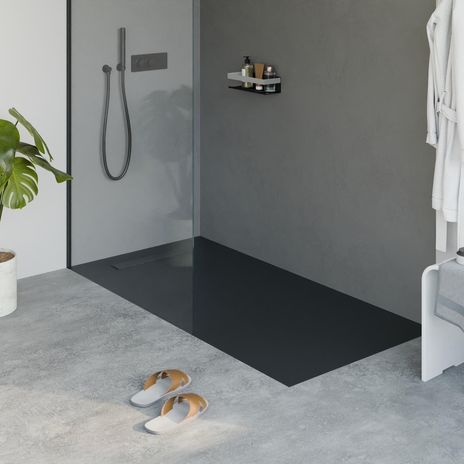 Receveur de douche en fonte minérale LAVOA