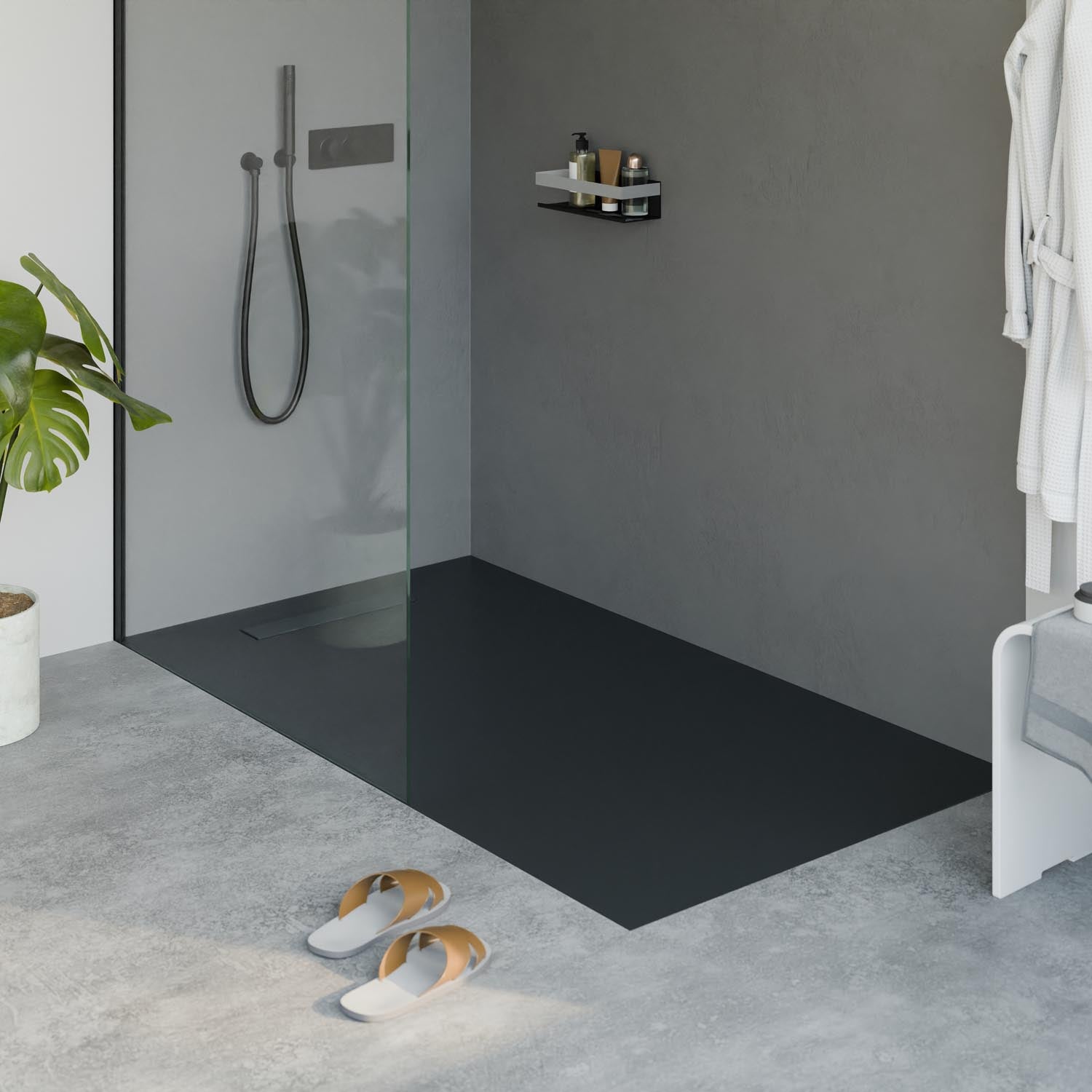 Receveur de douche en fonte minérale LAVOA