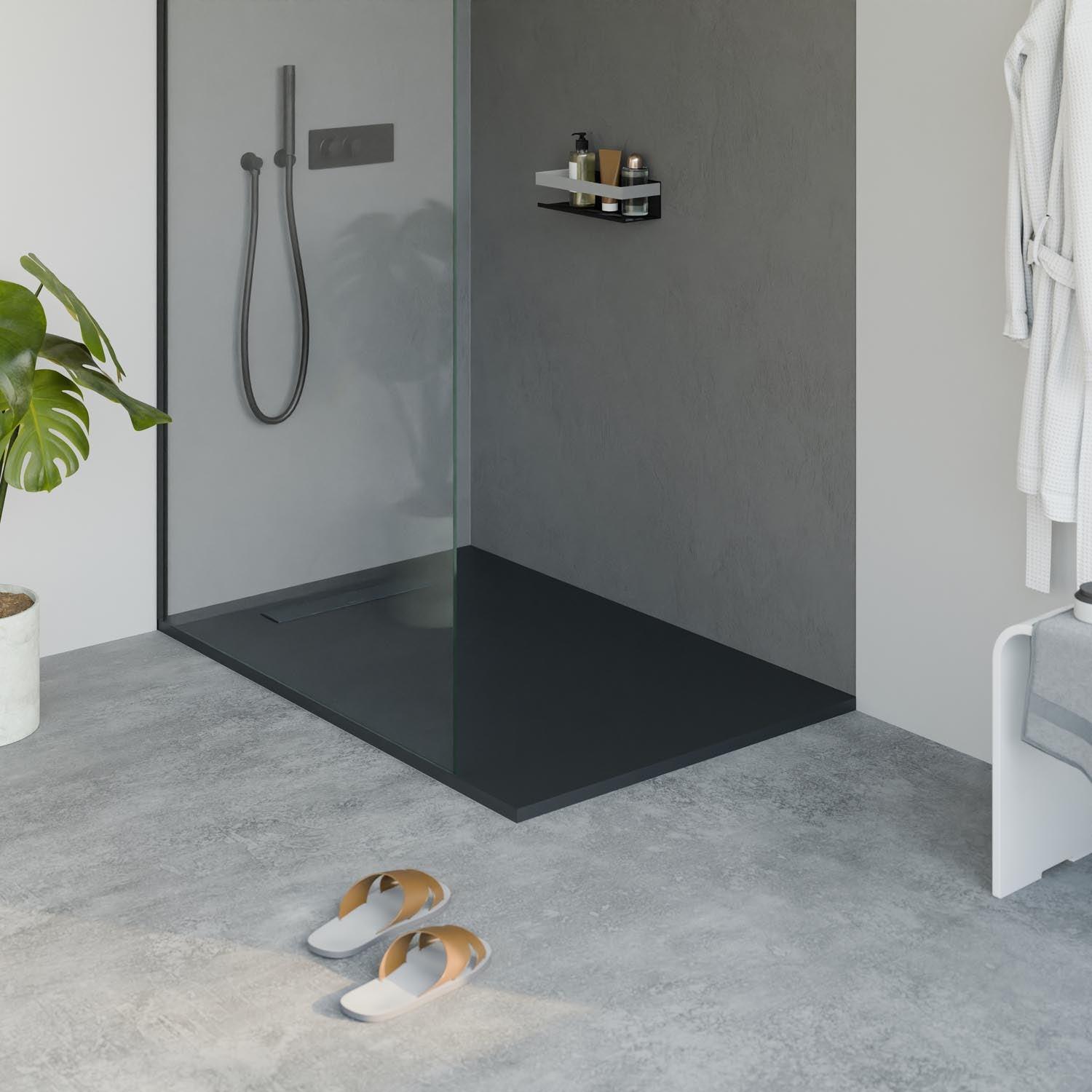 Receveur de douche en fonte minérale LAVOA