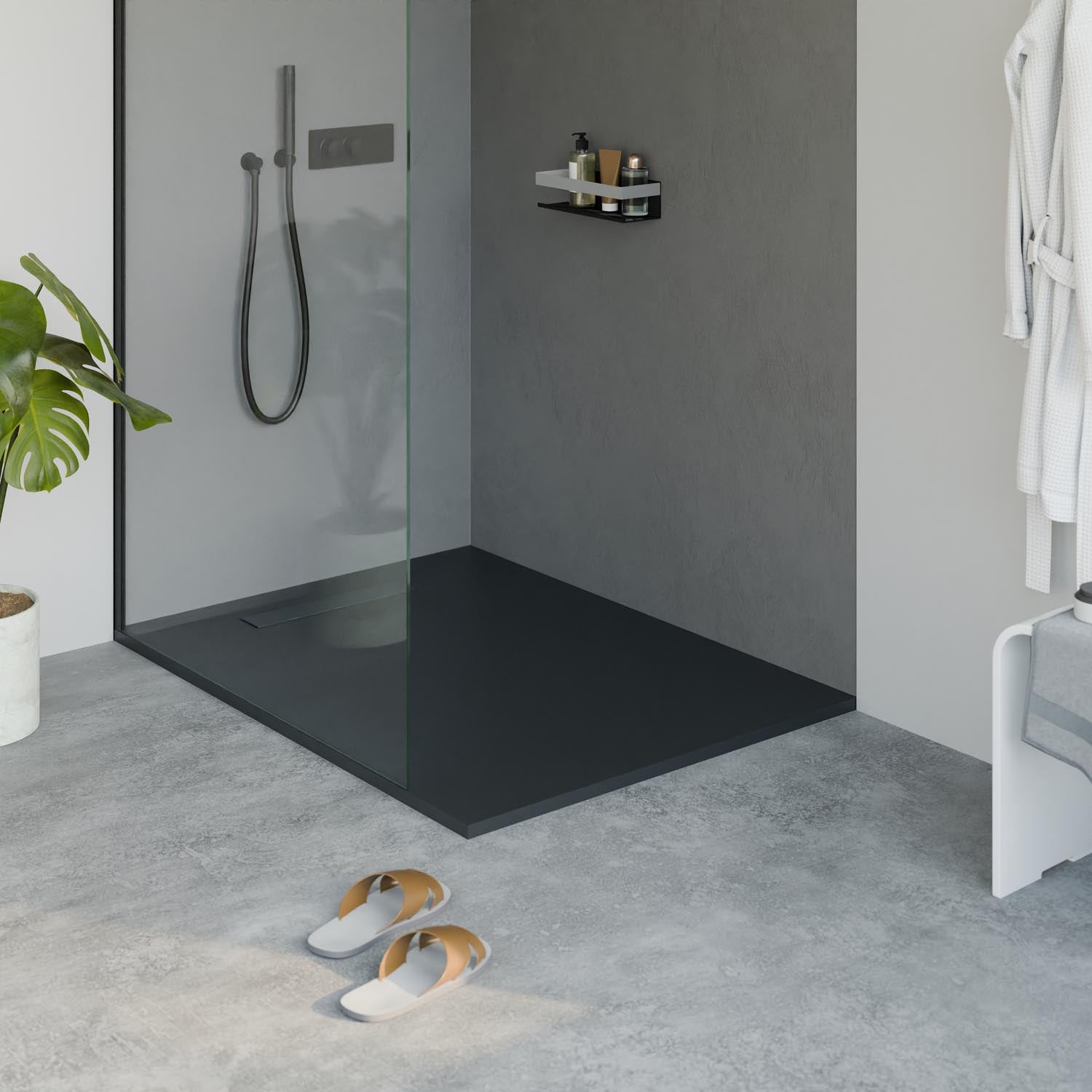 Receveur de douche en fonte minérale LAVOA