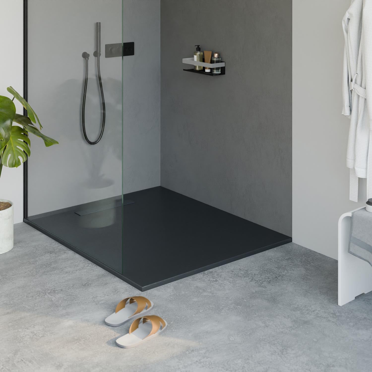 Receveur de douche en fonte minérale LAVOA