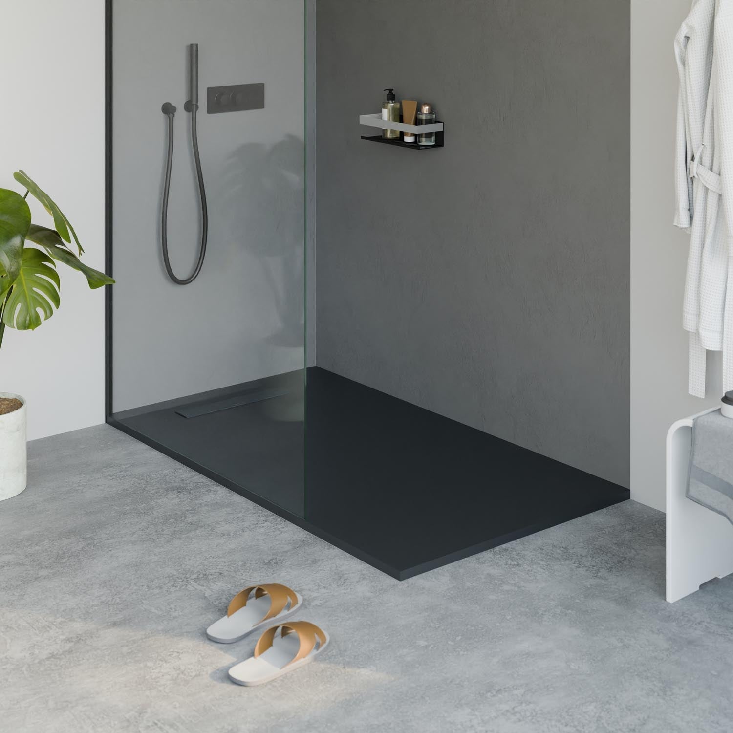 Receveur de douche en fonte minérale LAVOA