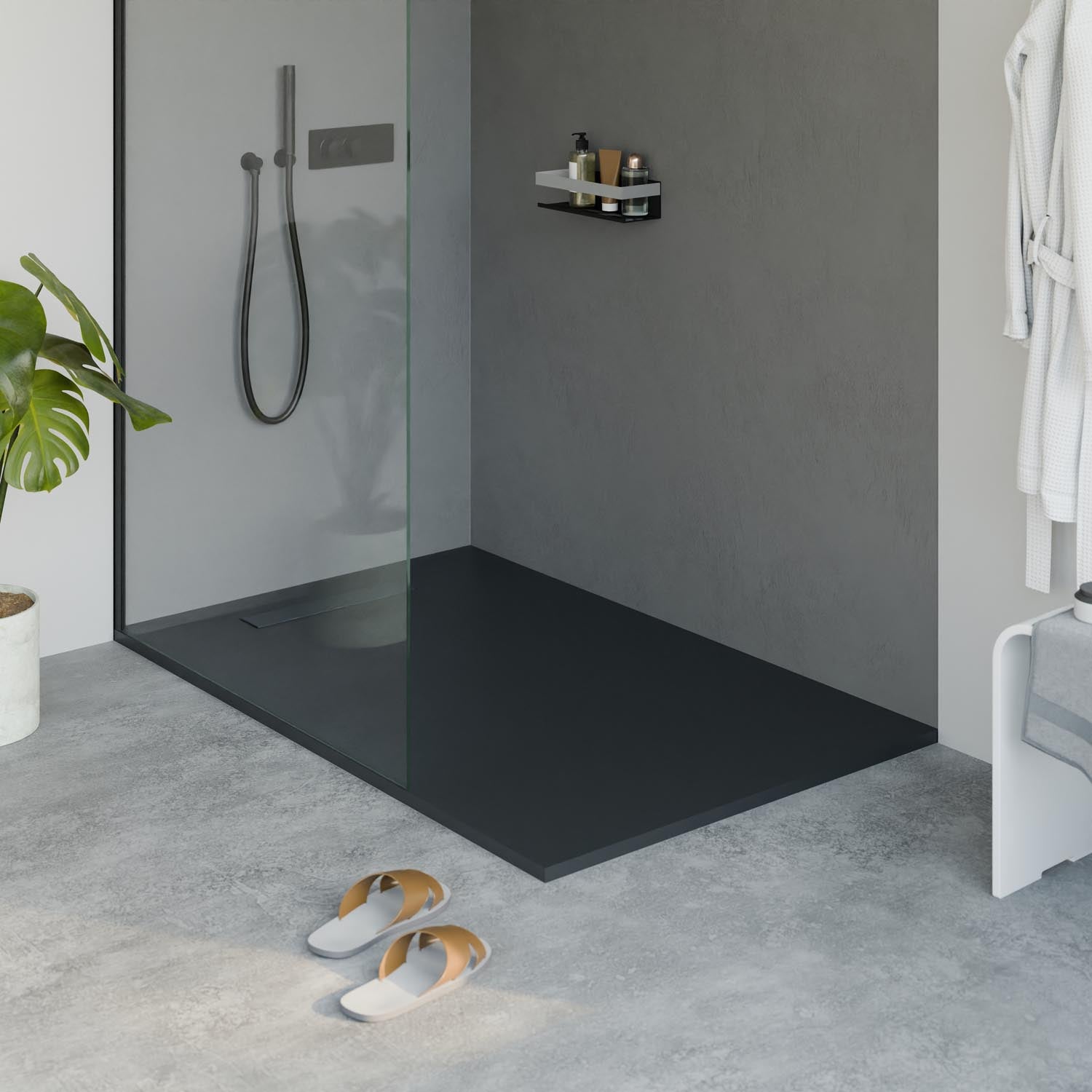 Receveur de douche en fonte minérale LAVOA