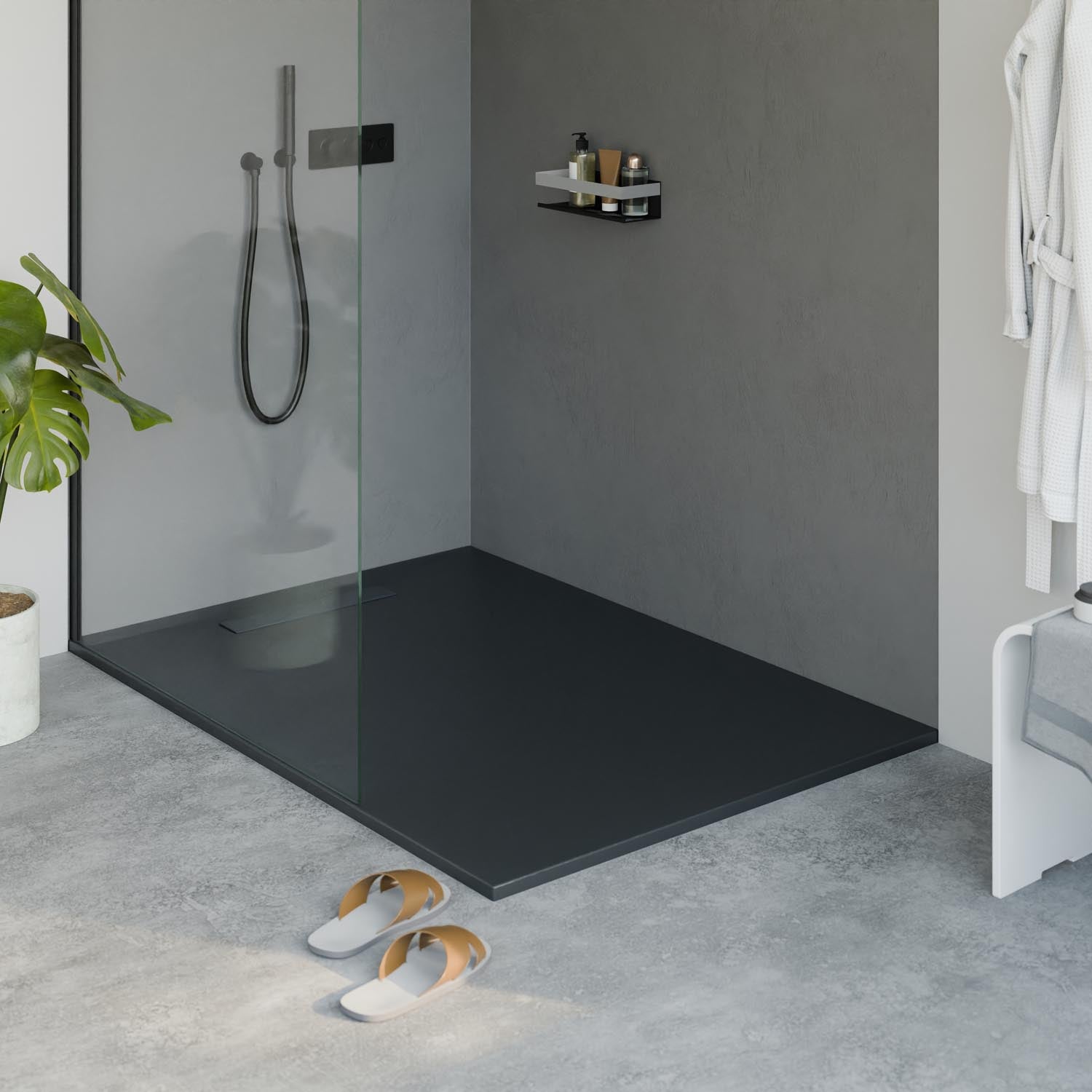 Receveur de douche en fonte minérale LAVOA