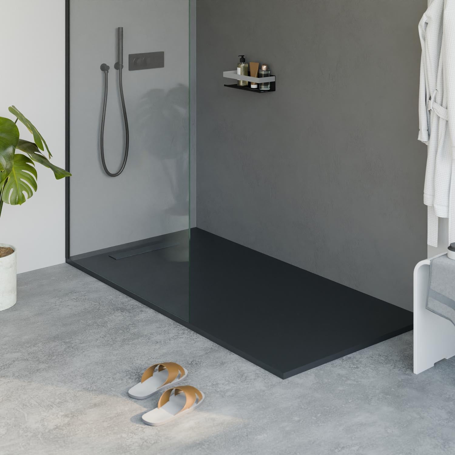 Receveur de douche en fonte minérale LAVOA
