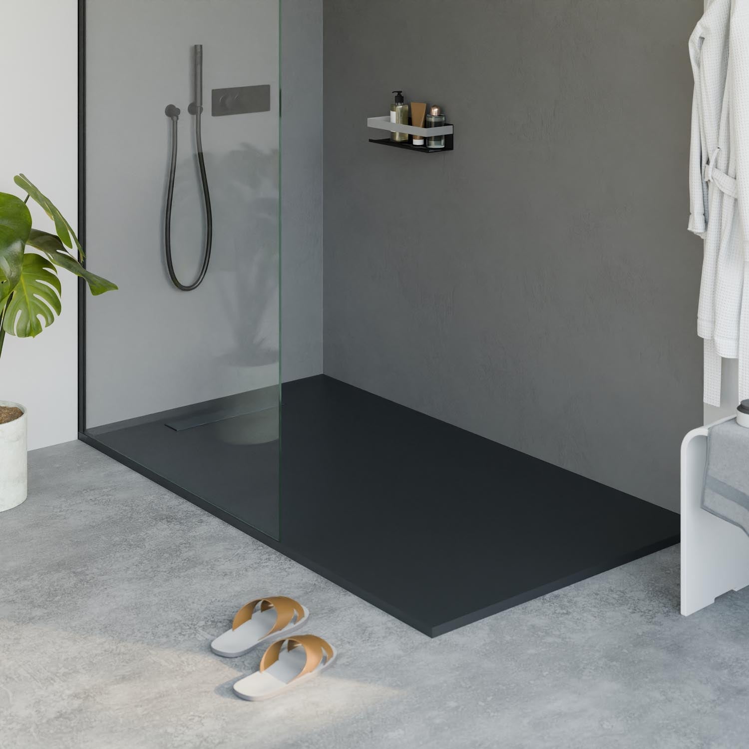 Receveur de douche en fonte minérale LAVOA