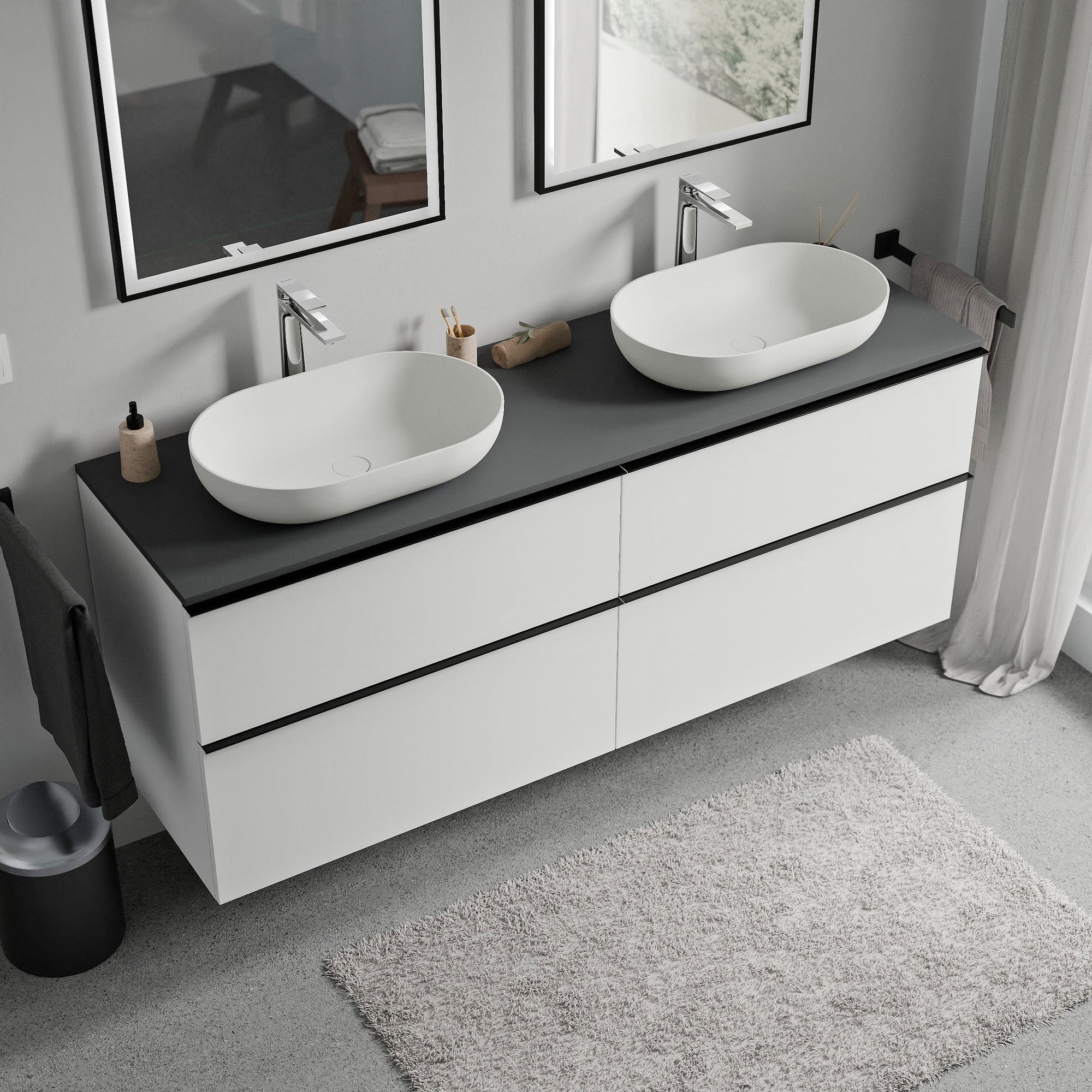 Meuble salle de bains LAVOA 160 cm