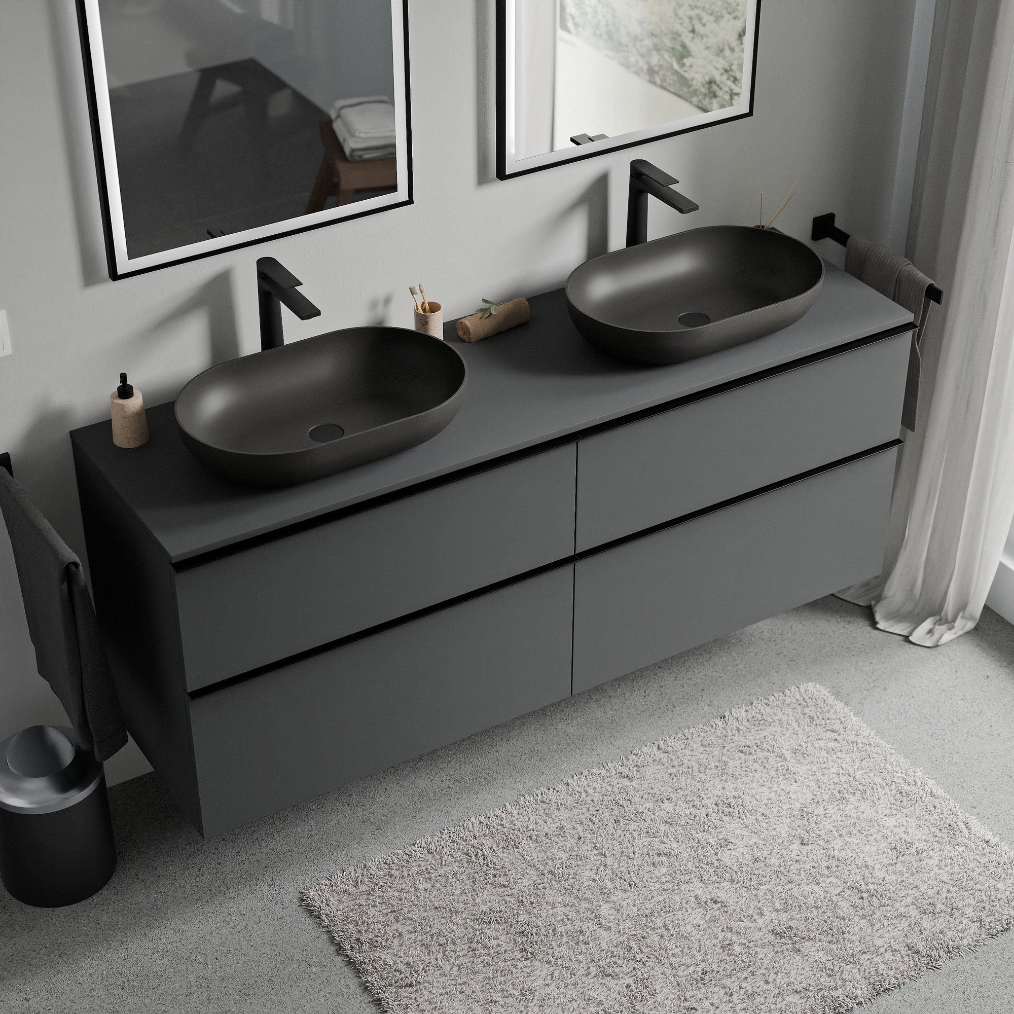 Meuble salle de bains LAVOA 160 cm