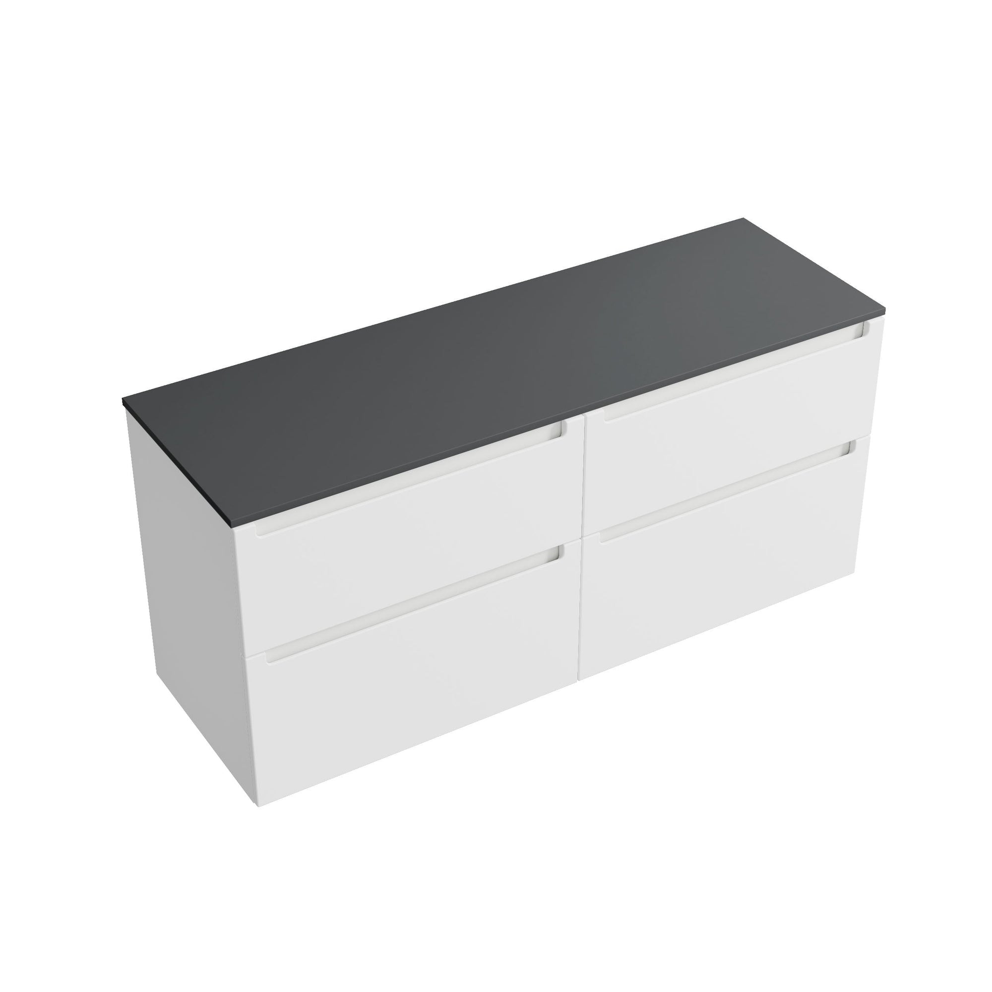 Meuble salle de bain VIREO 140 cm pour vasque à poser - couleurs au choix