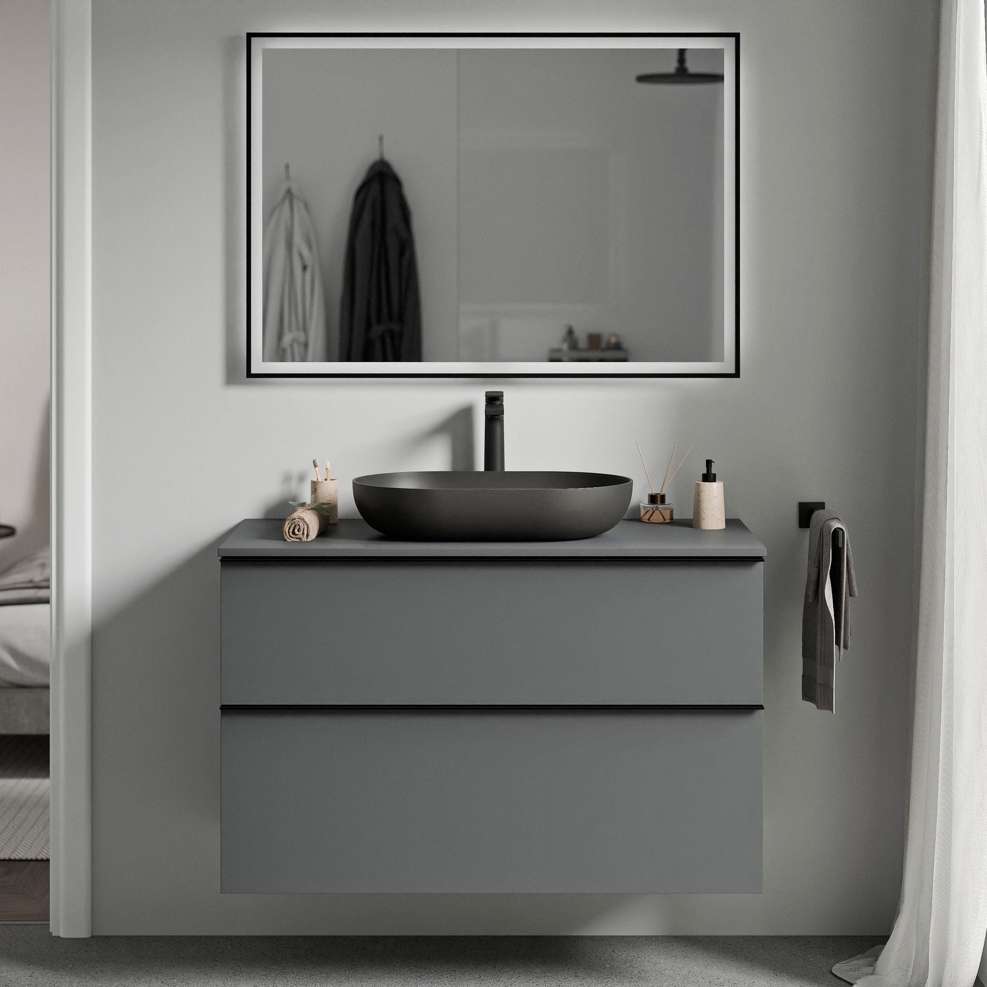 Meuble salle de bain LAVOA 100 cm