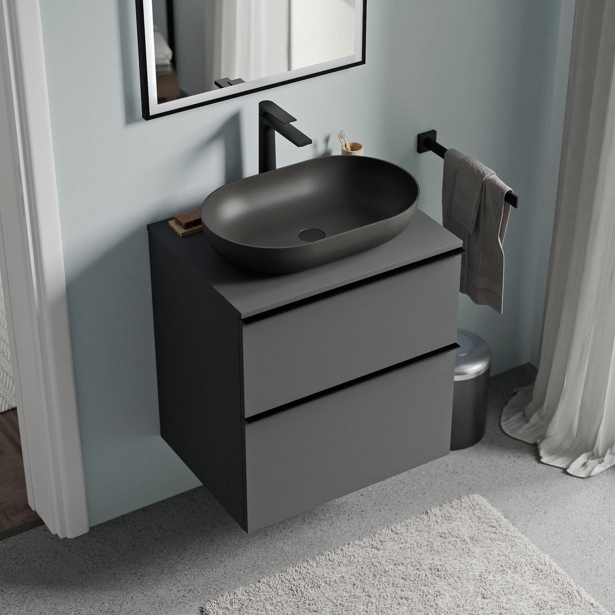 Meuble salle de bain LAVOA 60 cm