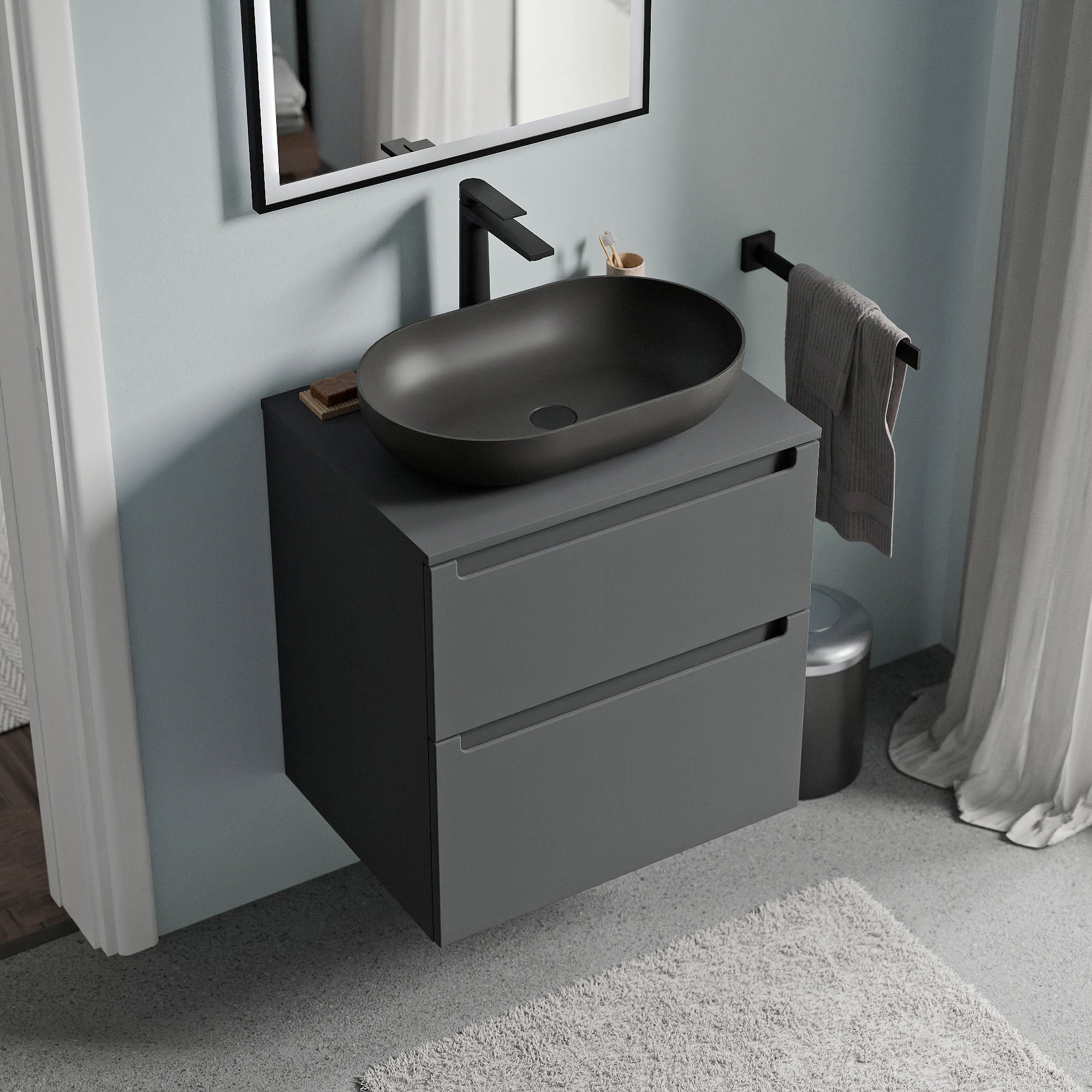 Meuble salle de bain VIREO 60 cm