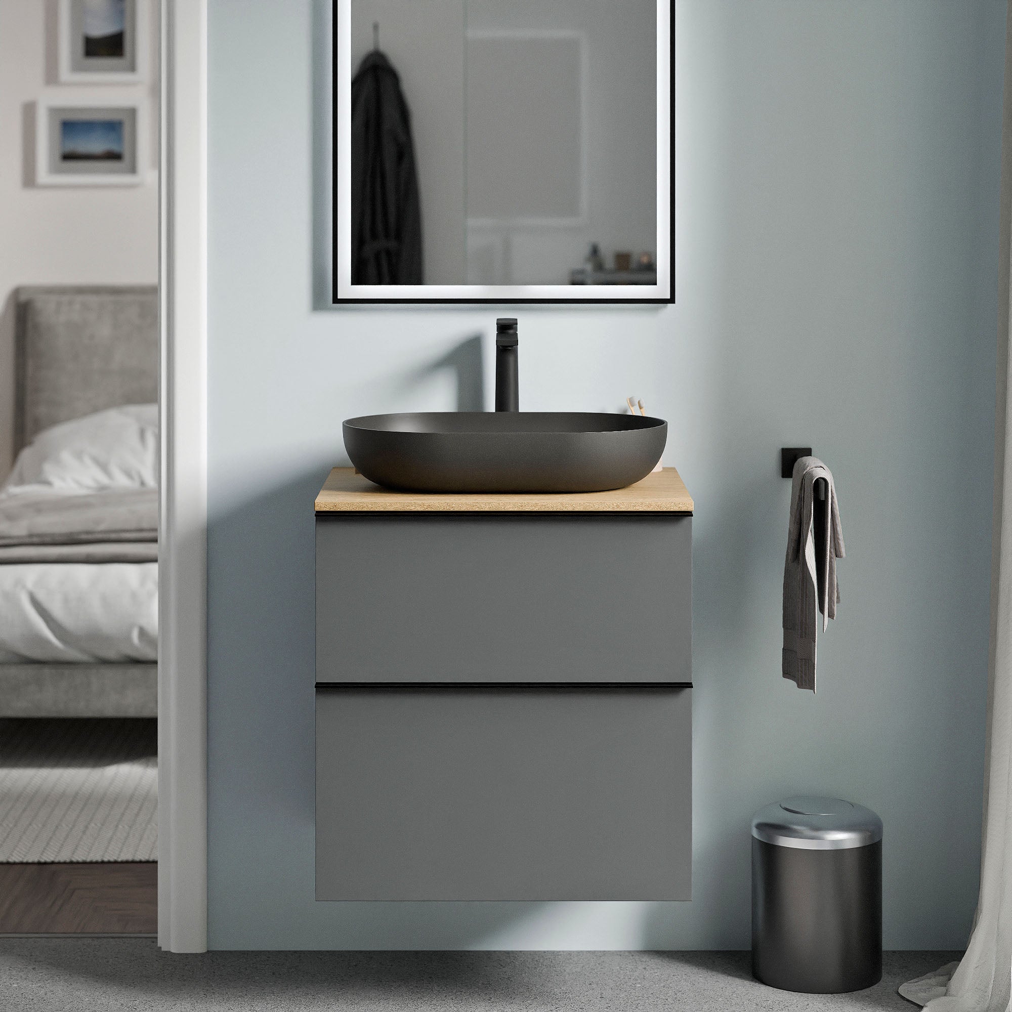 Meuble salle de bain LAVOA 60 cm