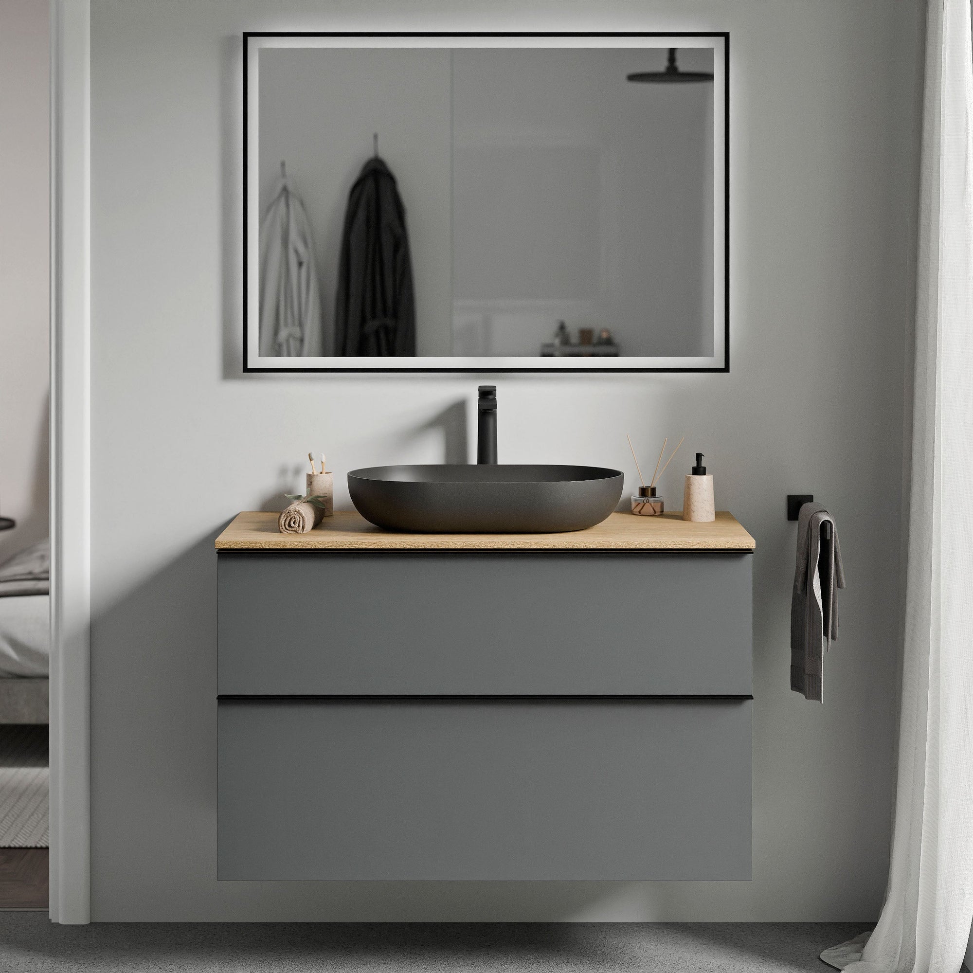 Meuble salle de bain LAVOA 100 cm