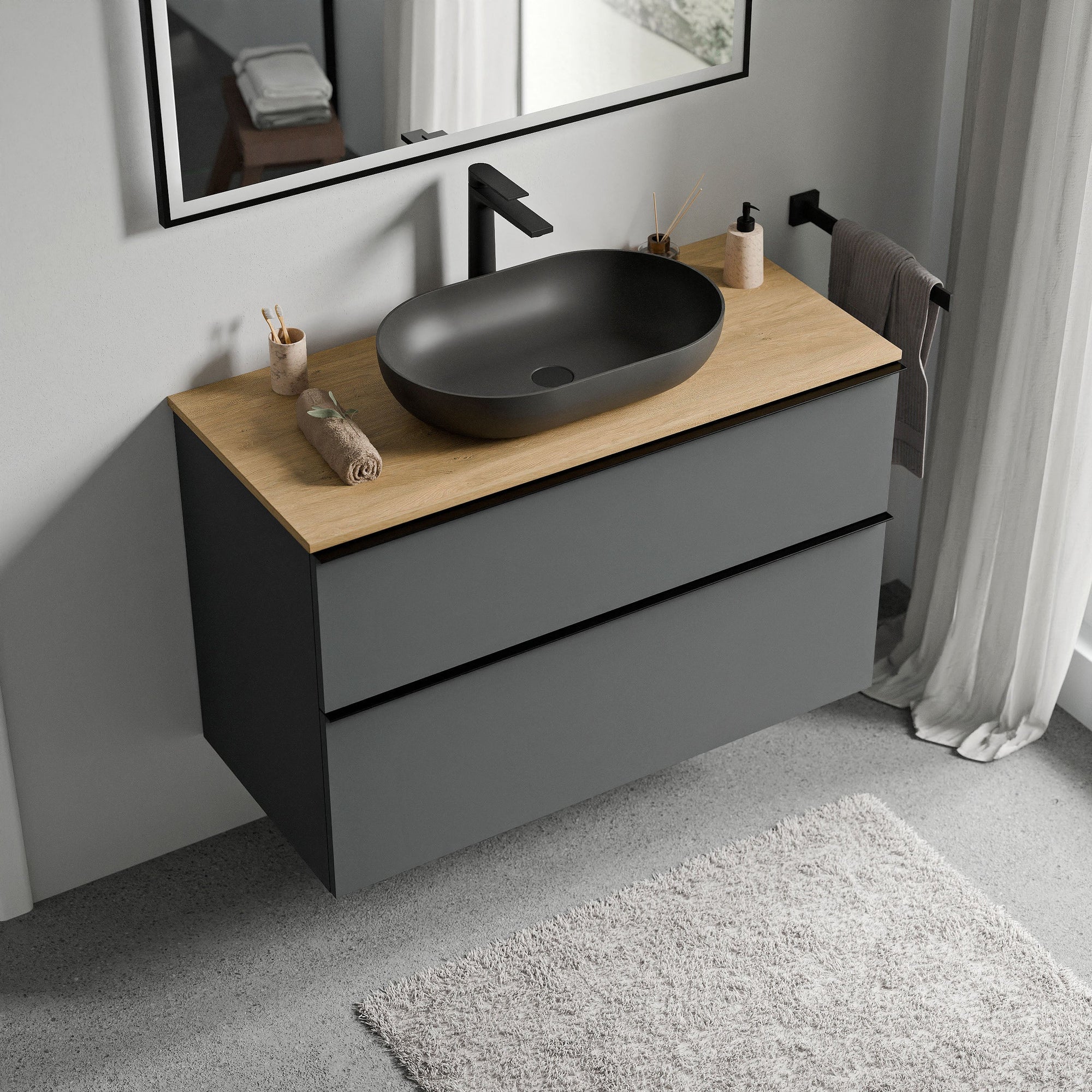 Meuble salle de bain LAVOA 80 cm