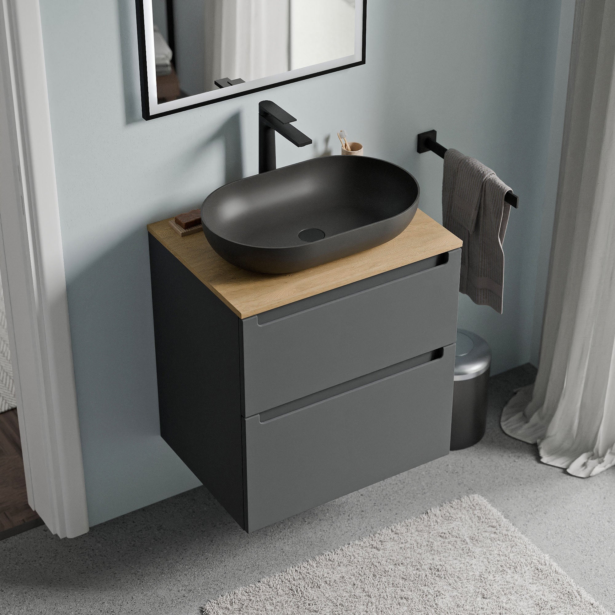 Meuble salle de bain VIREO 60 cm