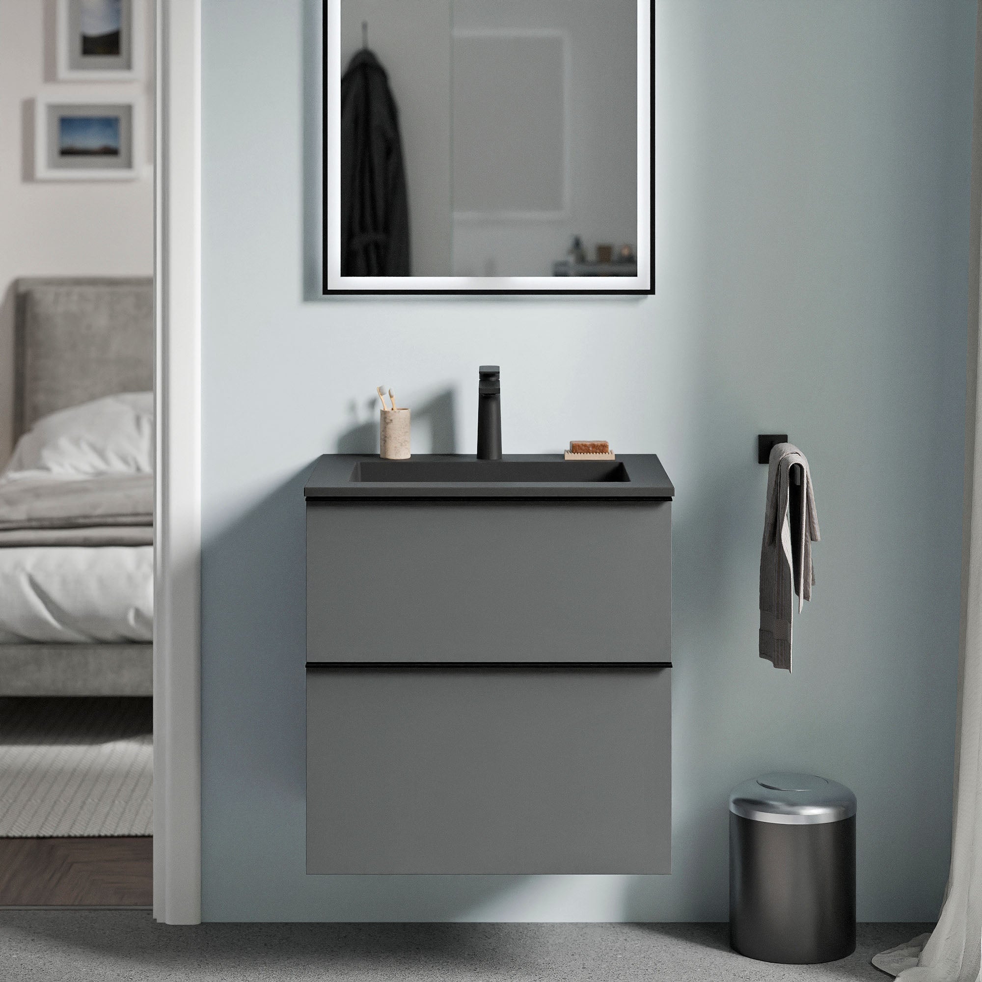 Meuble salle de bain LAVOA 60 cm