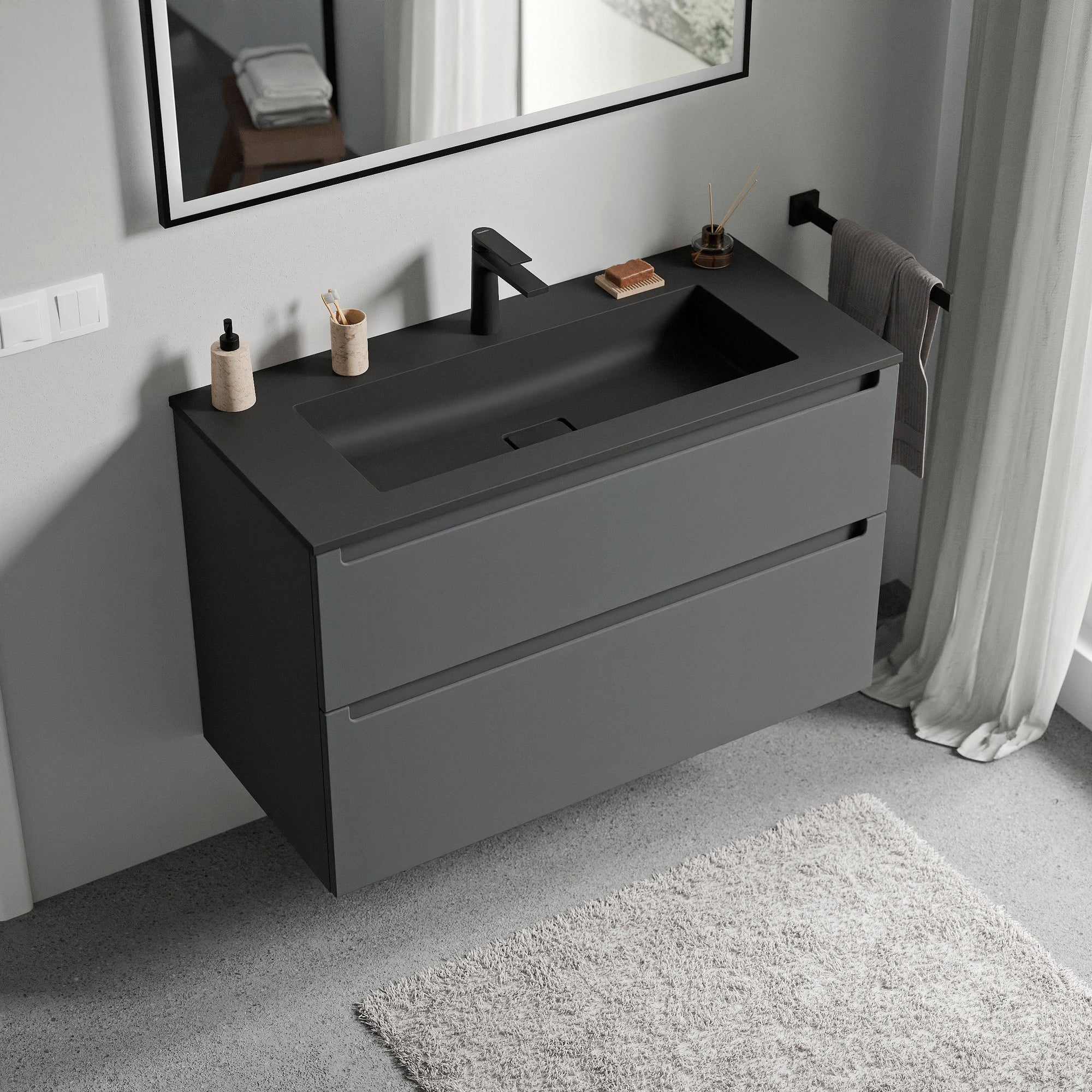 Meuble salle de bain VIREO 100 cm