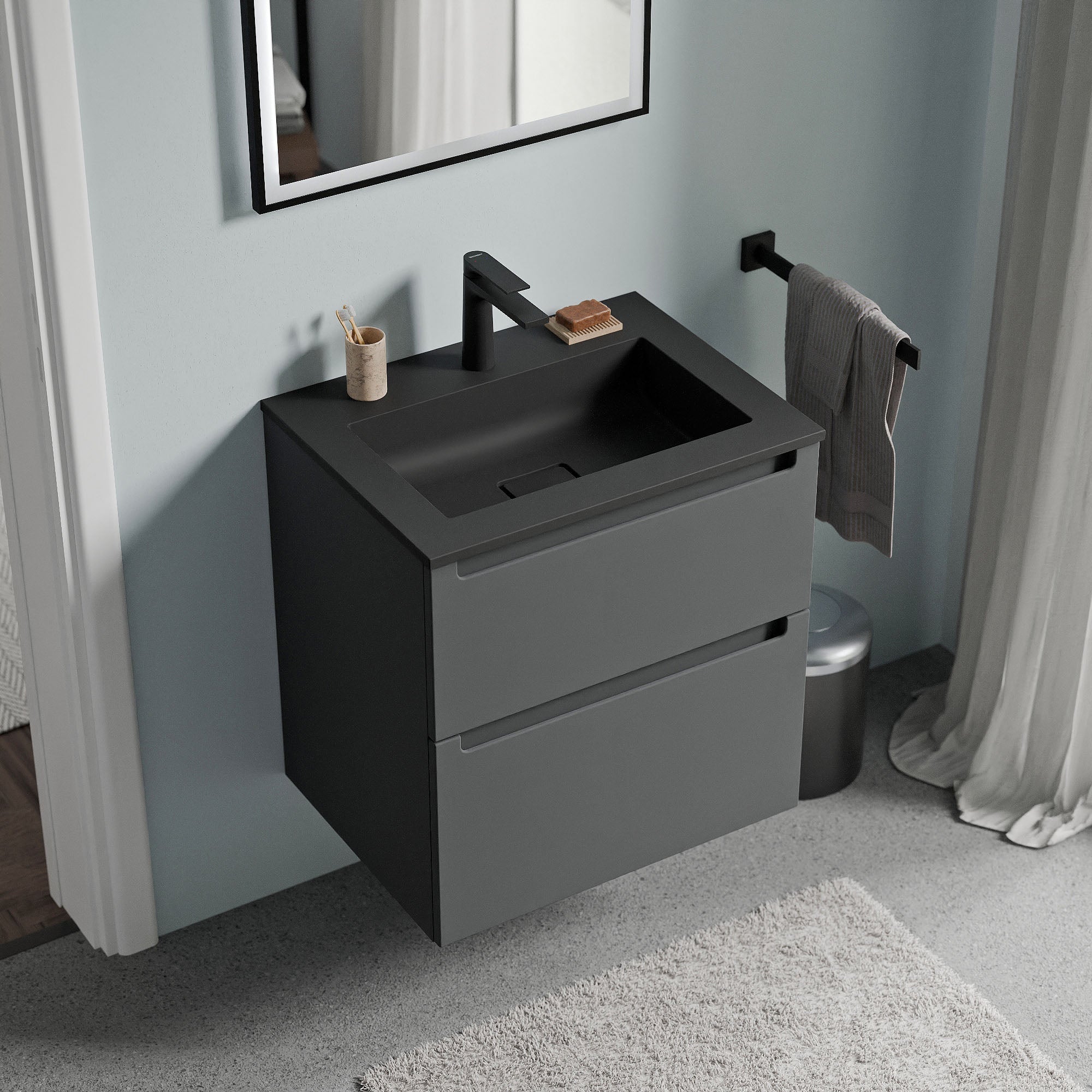 Meuble salle de bain VIREO 60 cm