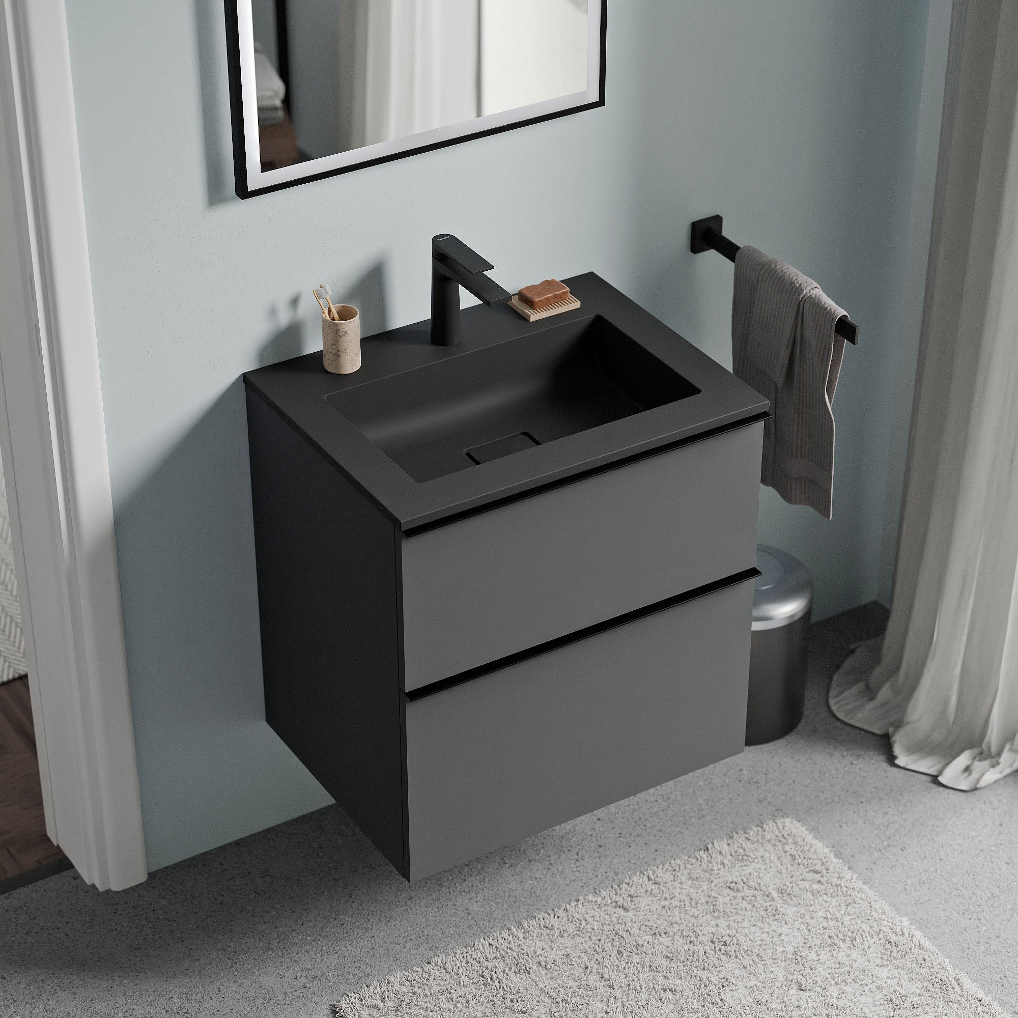 Meuble salle de bain LAVOA 60 cm