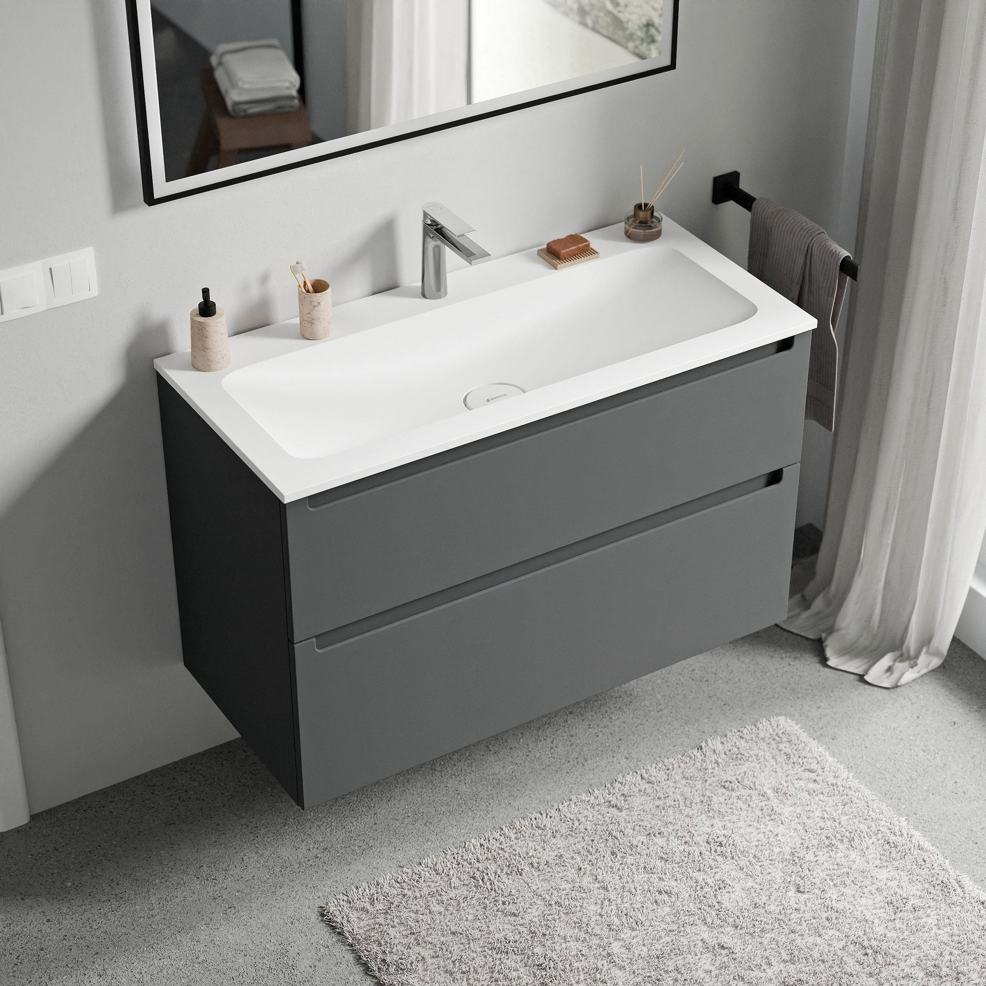 Meuble salle de bain VIREO 100 cm