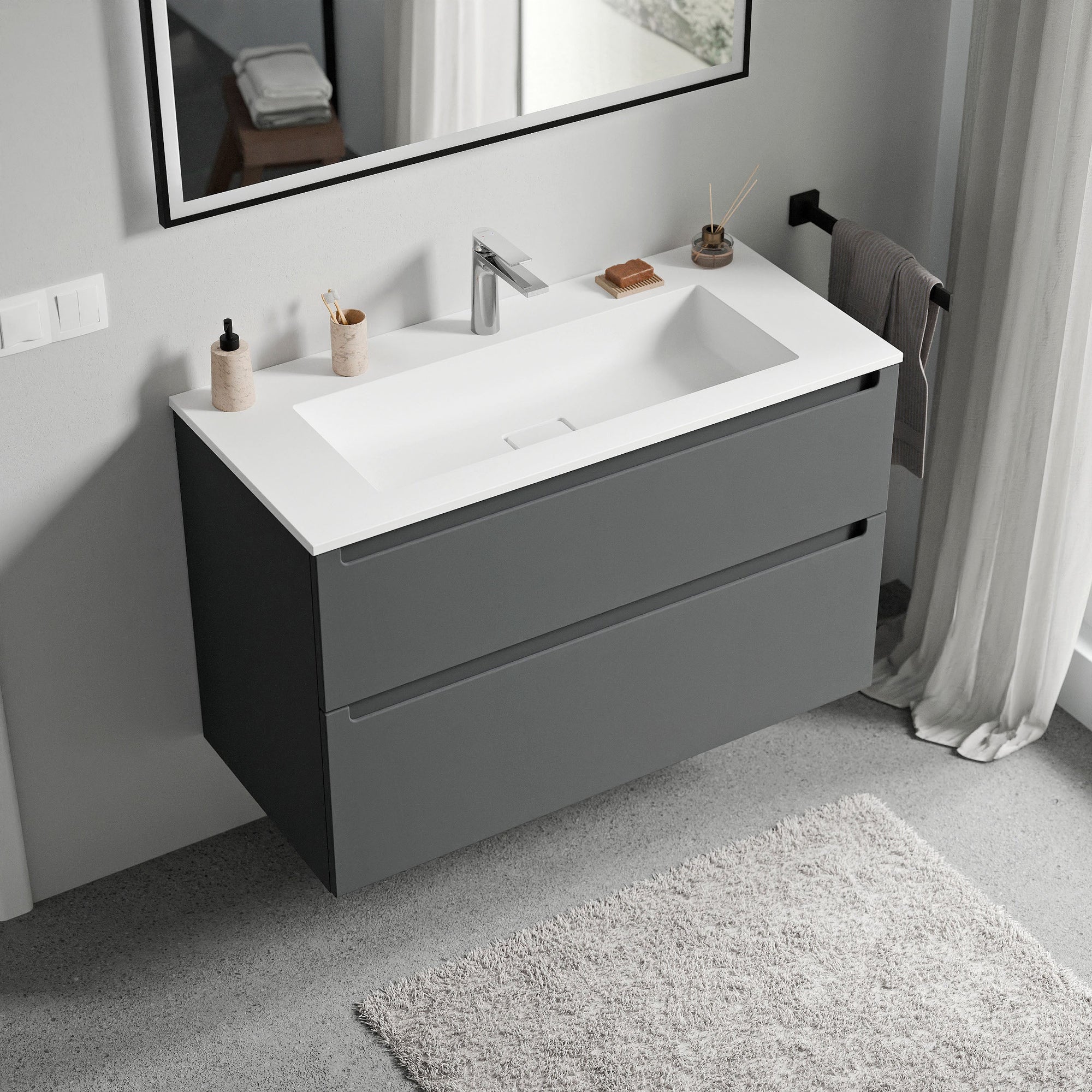 Meuble salle de bain VIREO 100 cm