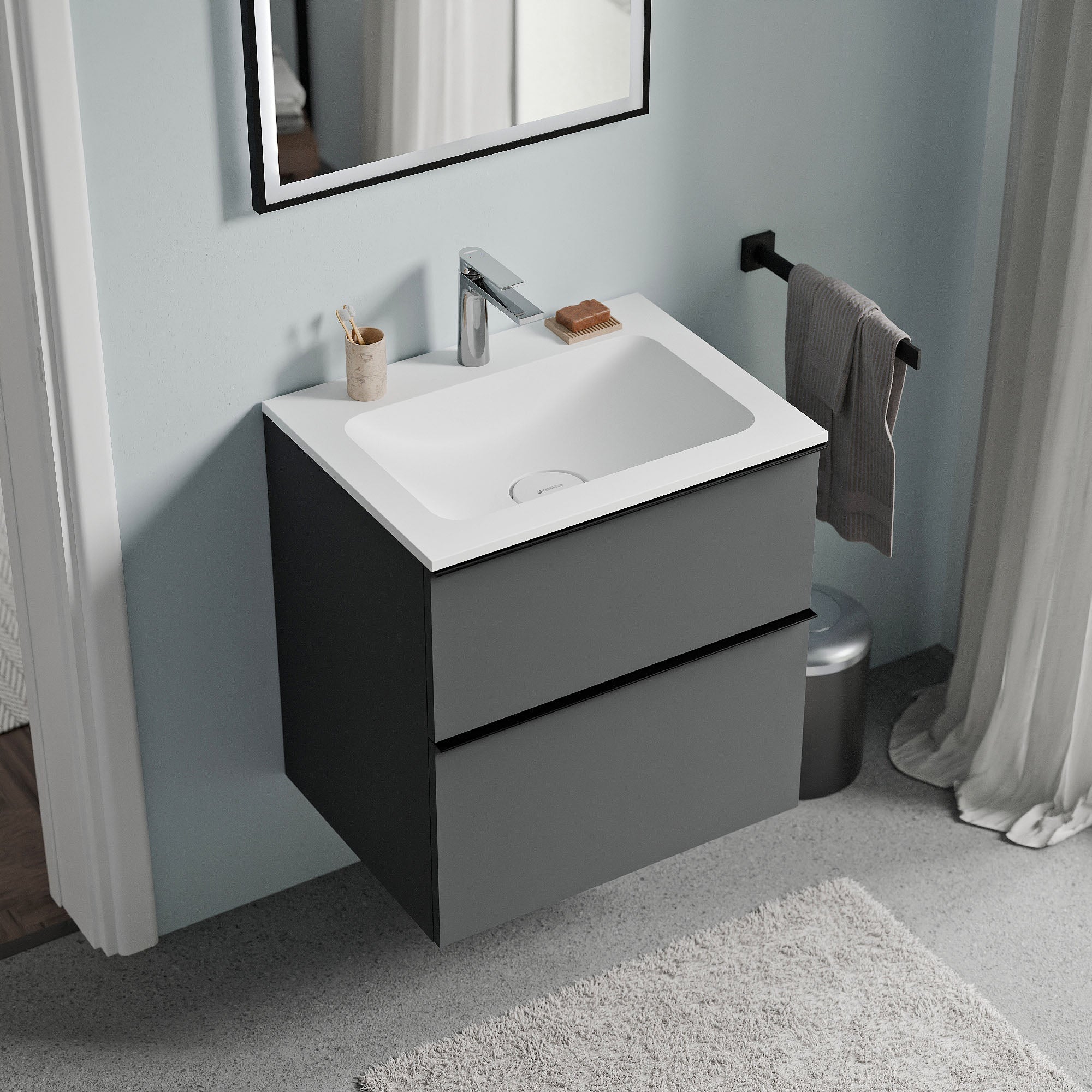 Meuble salle de bain LAVOA 60 cm