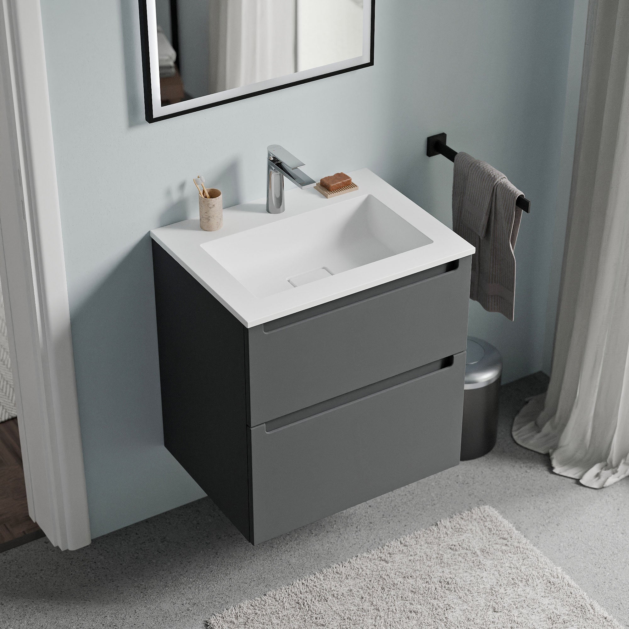 Meuble salle de bain VIREO 60 cm