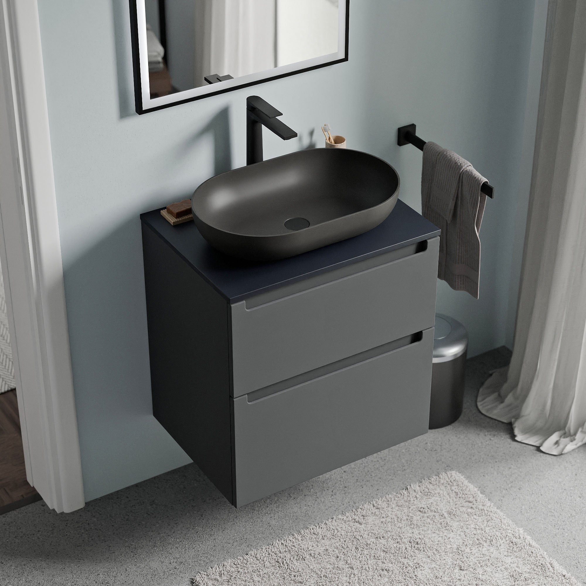 Meuble salle de bain VIREO 60 cm