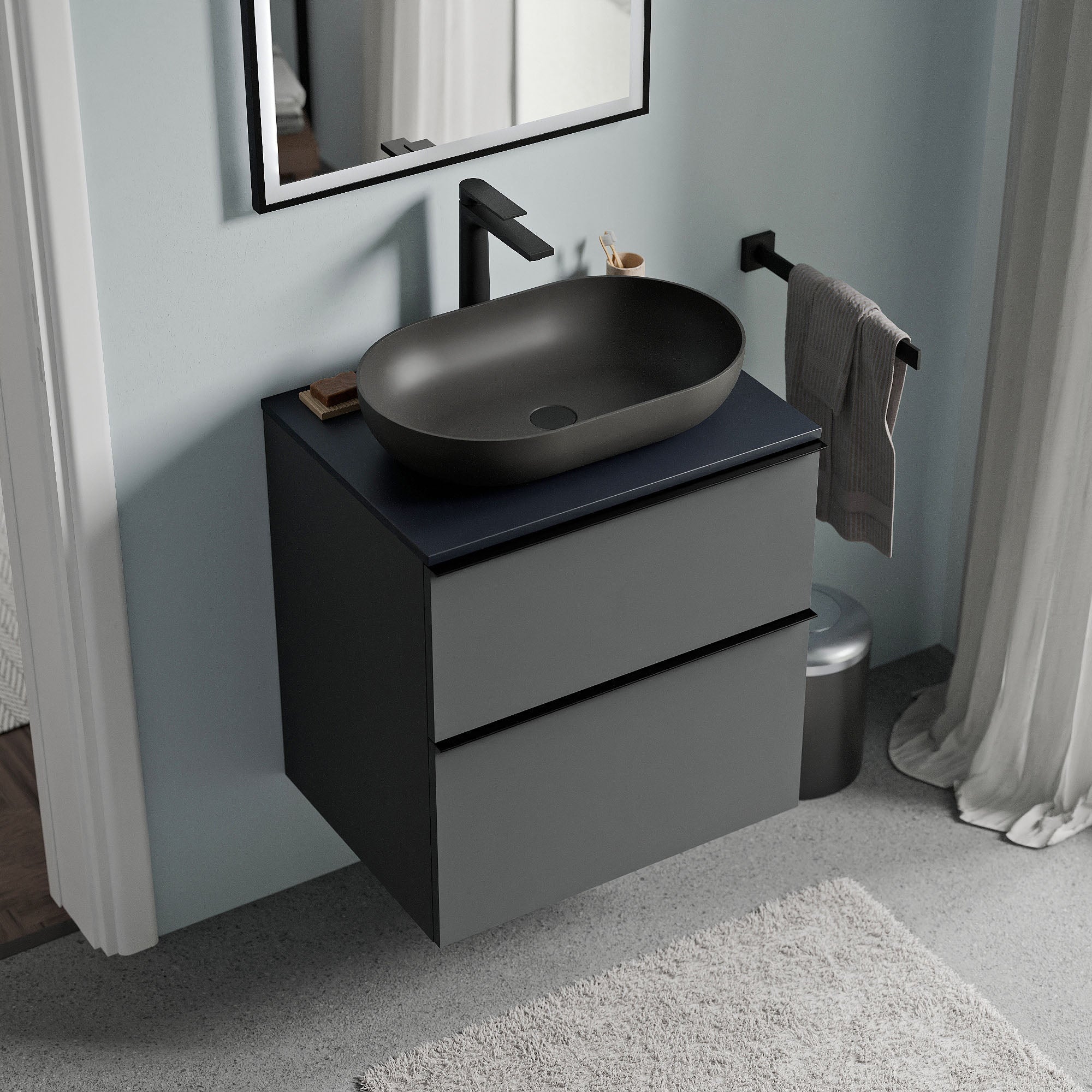 Meuble salle de bain LAVOA 60 cm