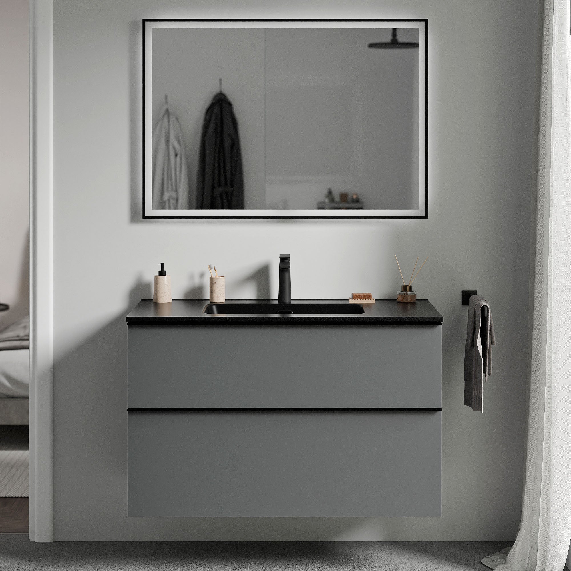Meuble salle de bain LAVOA 100 cm