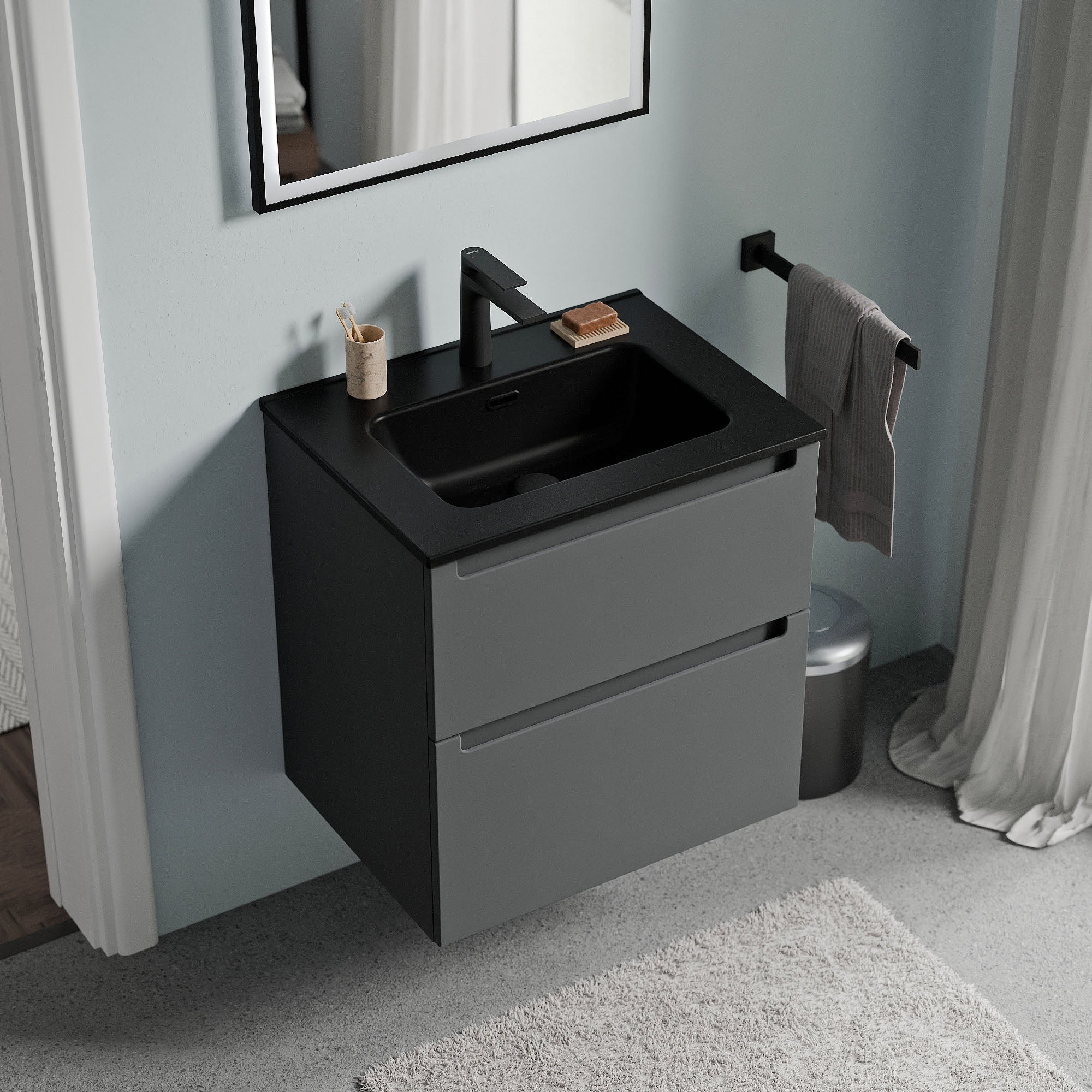 Meuble salle de bain VIREO 60 cm