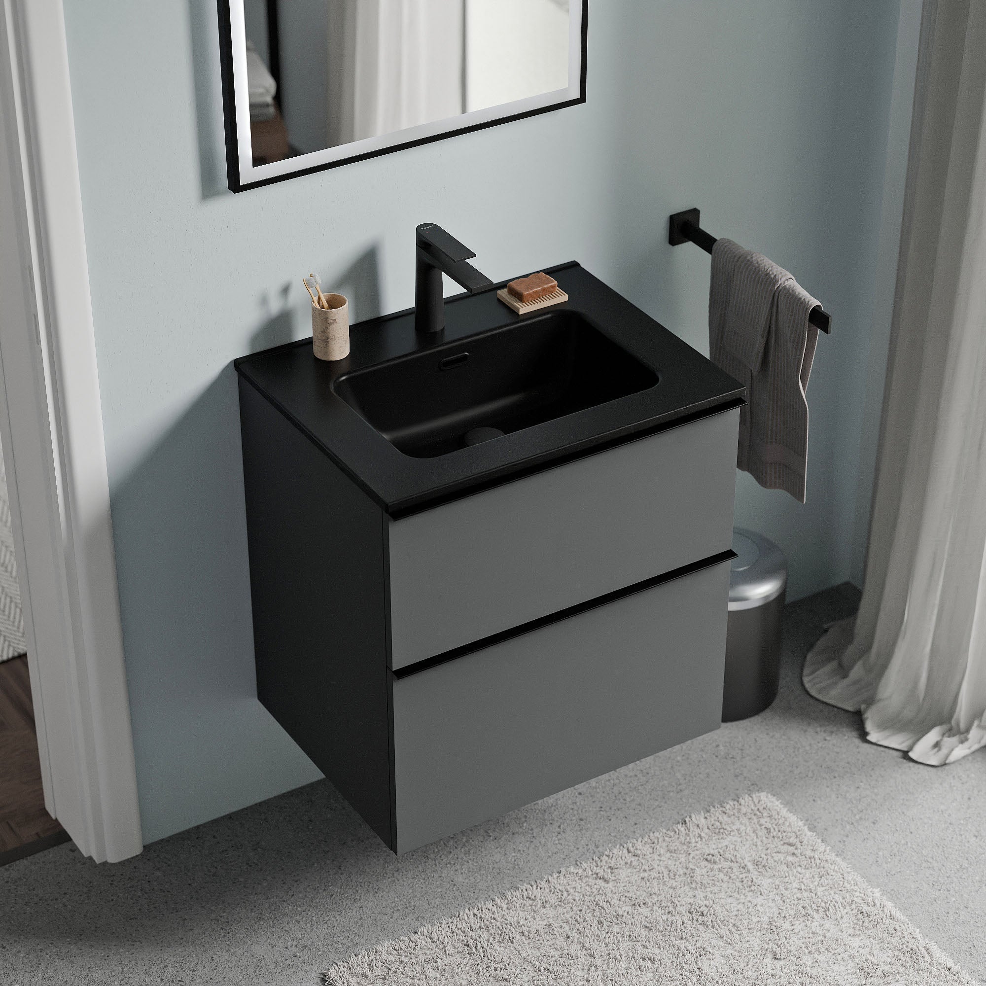 Meuble salle de bain LAVOA 60 cm
