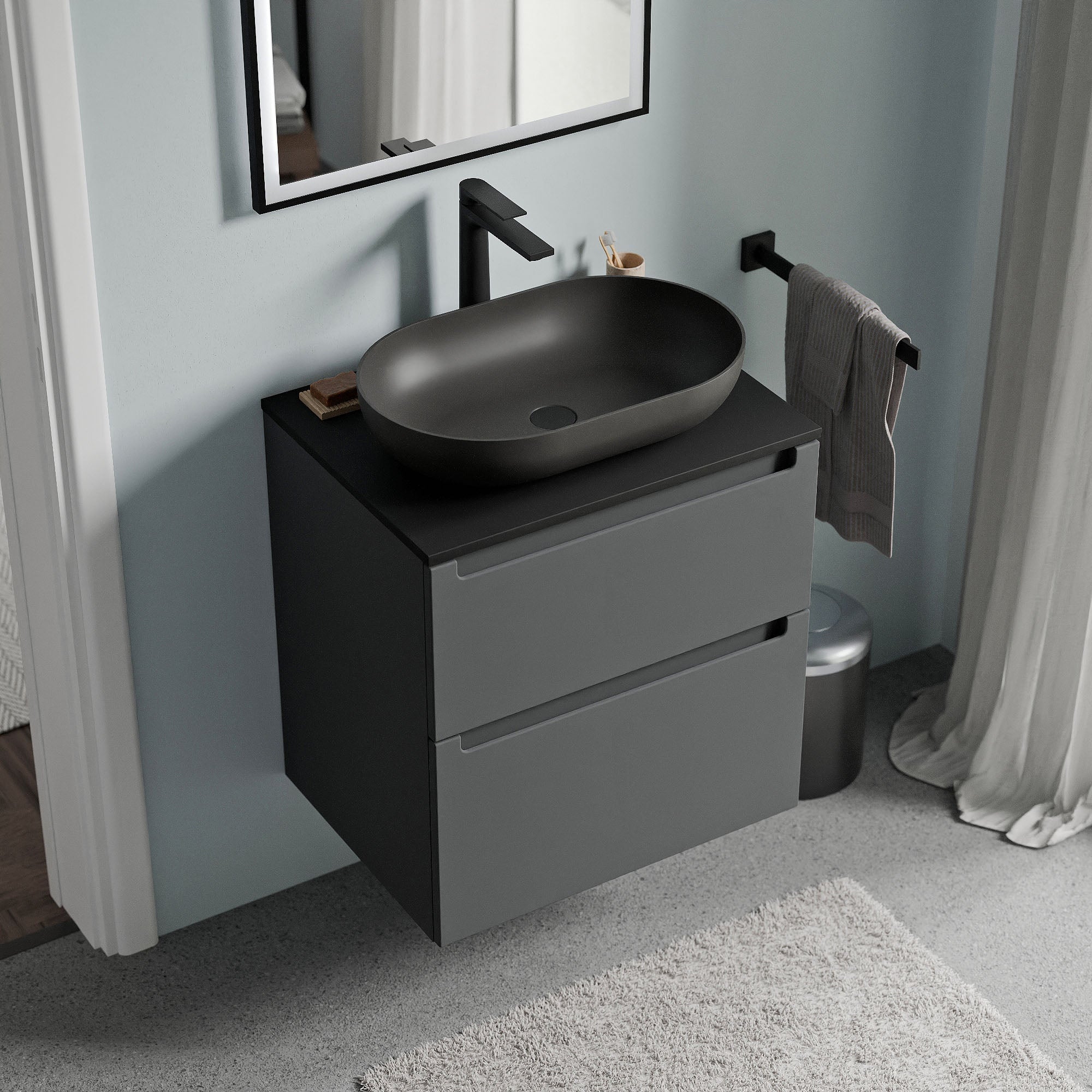 Meuble salle de bain VIREO 60 cm