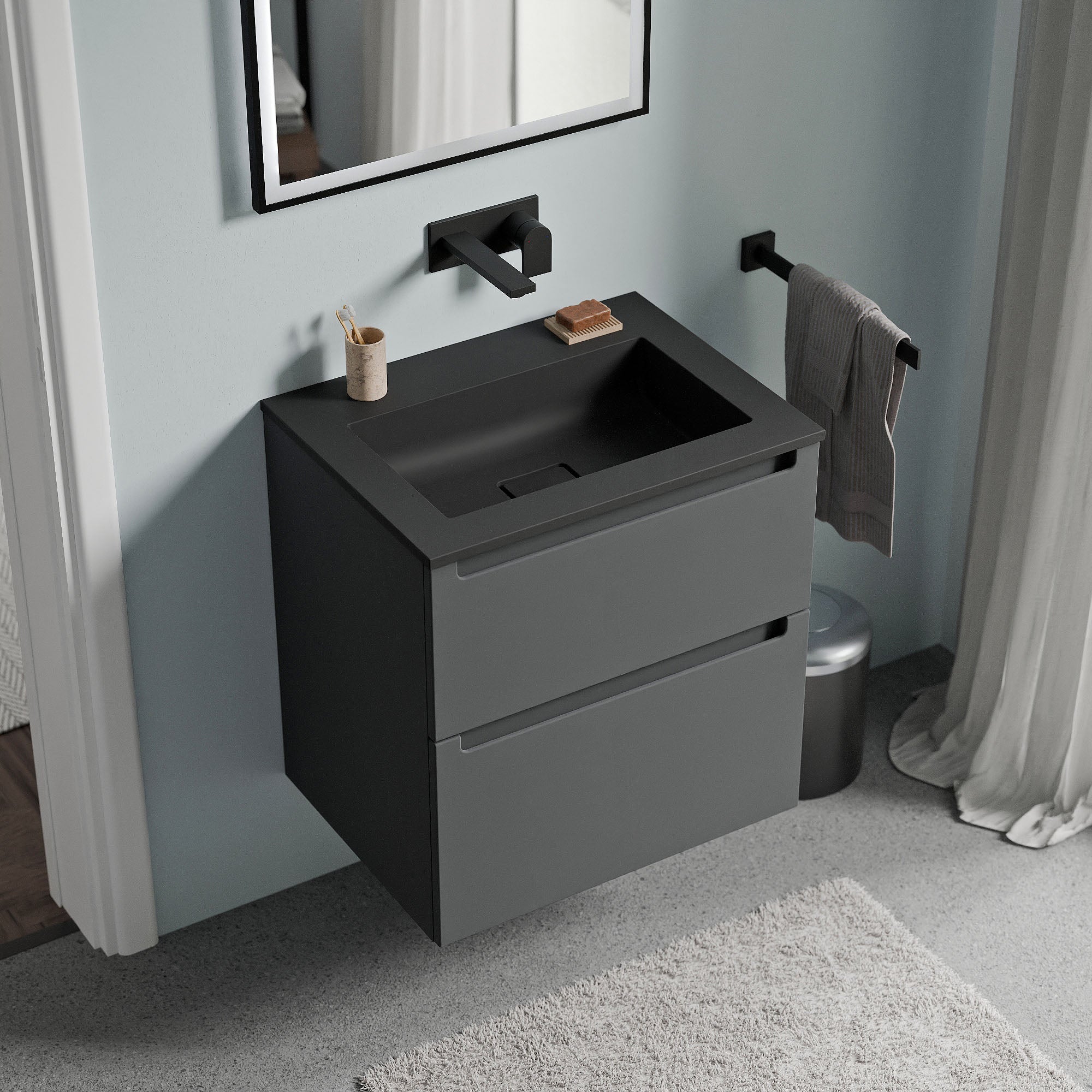 Meuble salle de bain VIREO 60 cm