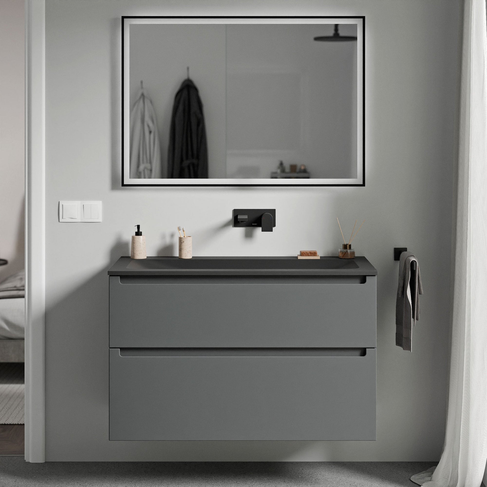 Meuble salle de bain VIREO 80 cm