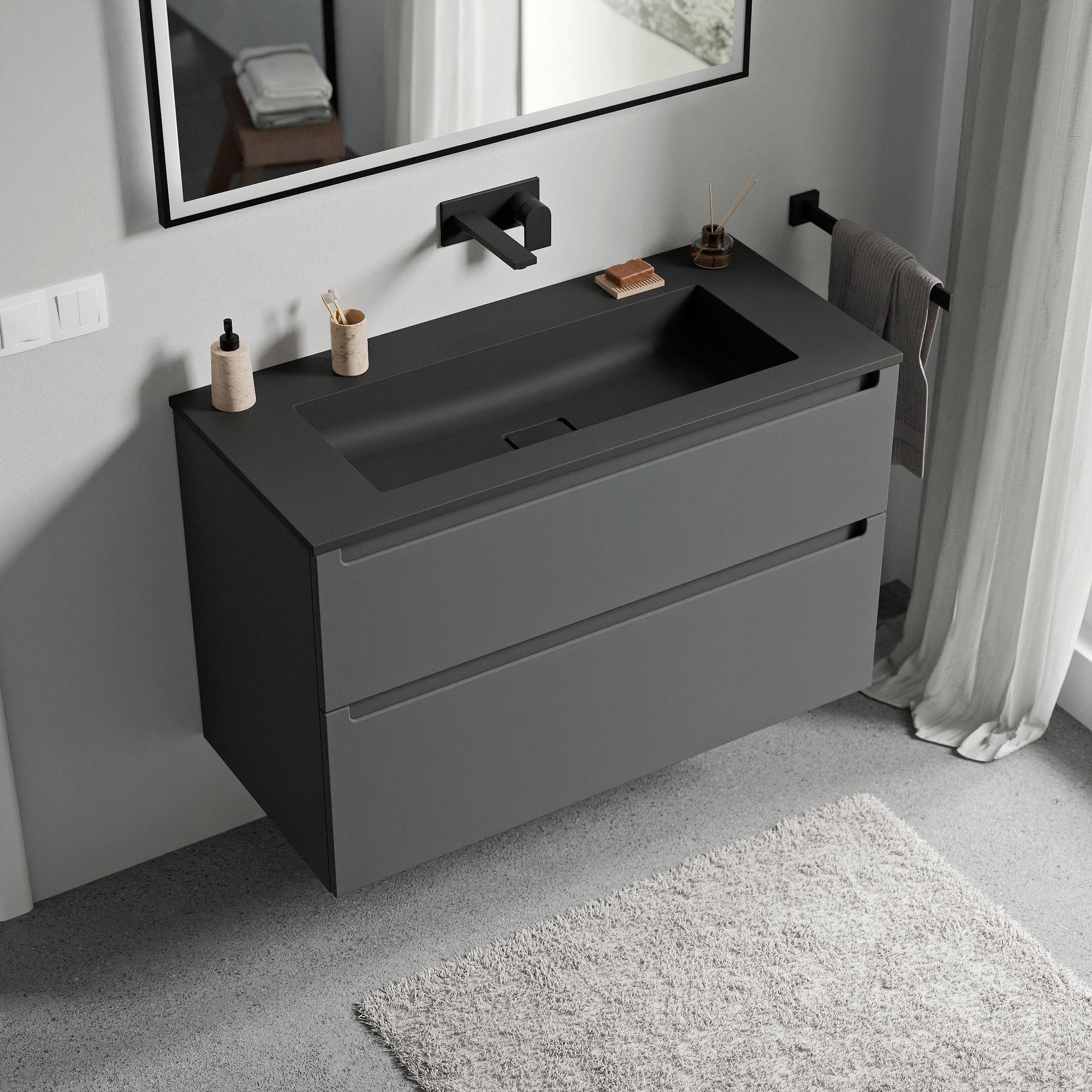 Meuble salle de bain VIREO 100 cm
