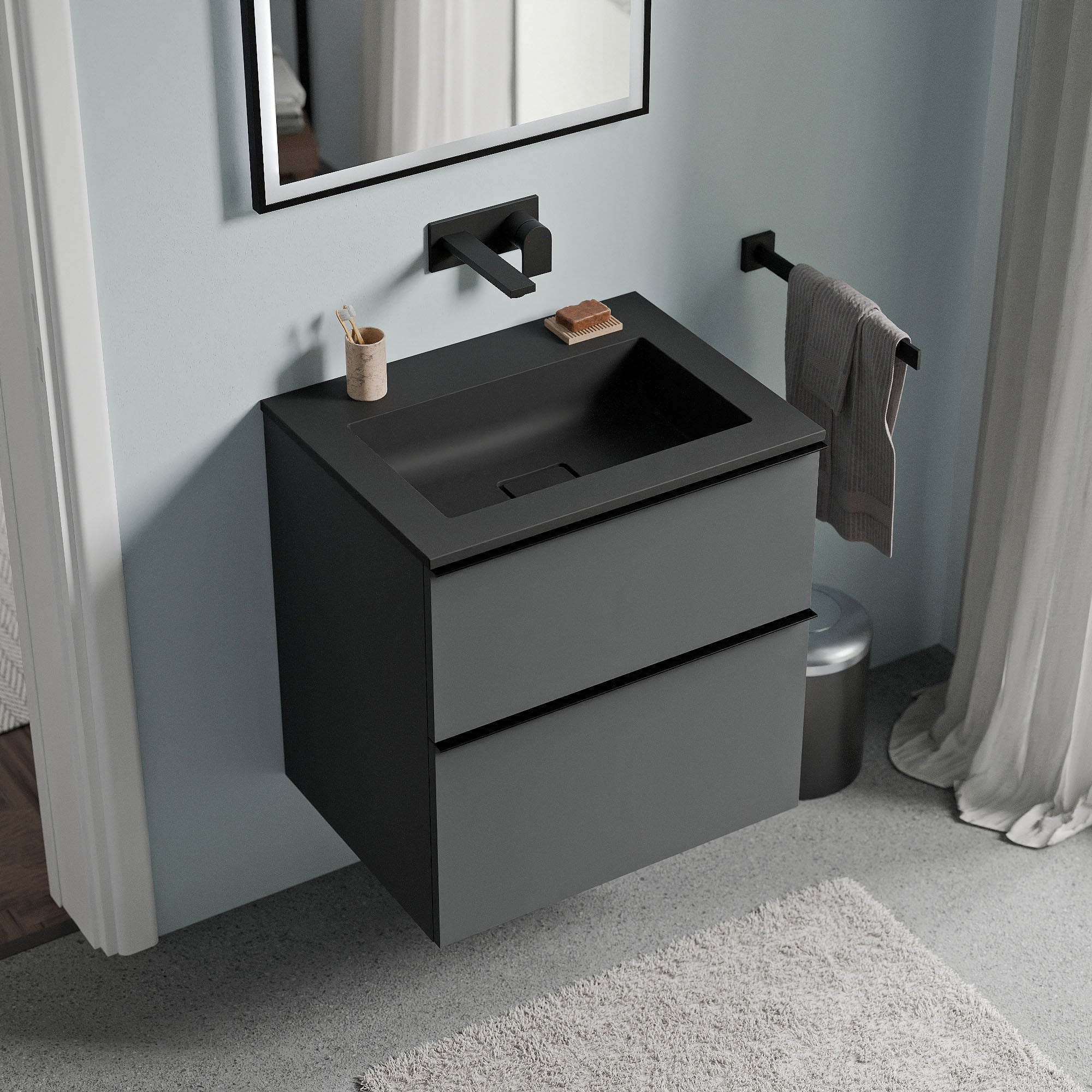 Meuble salle de bain LAVOA 60 cm