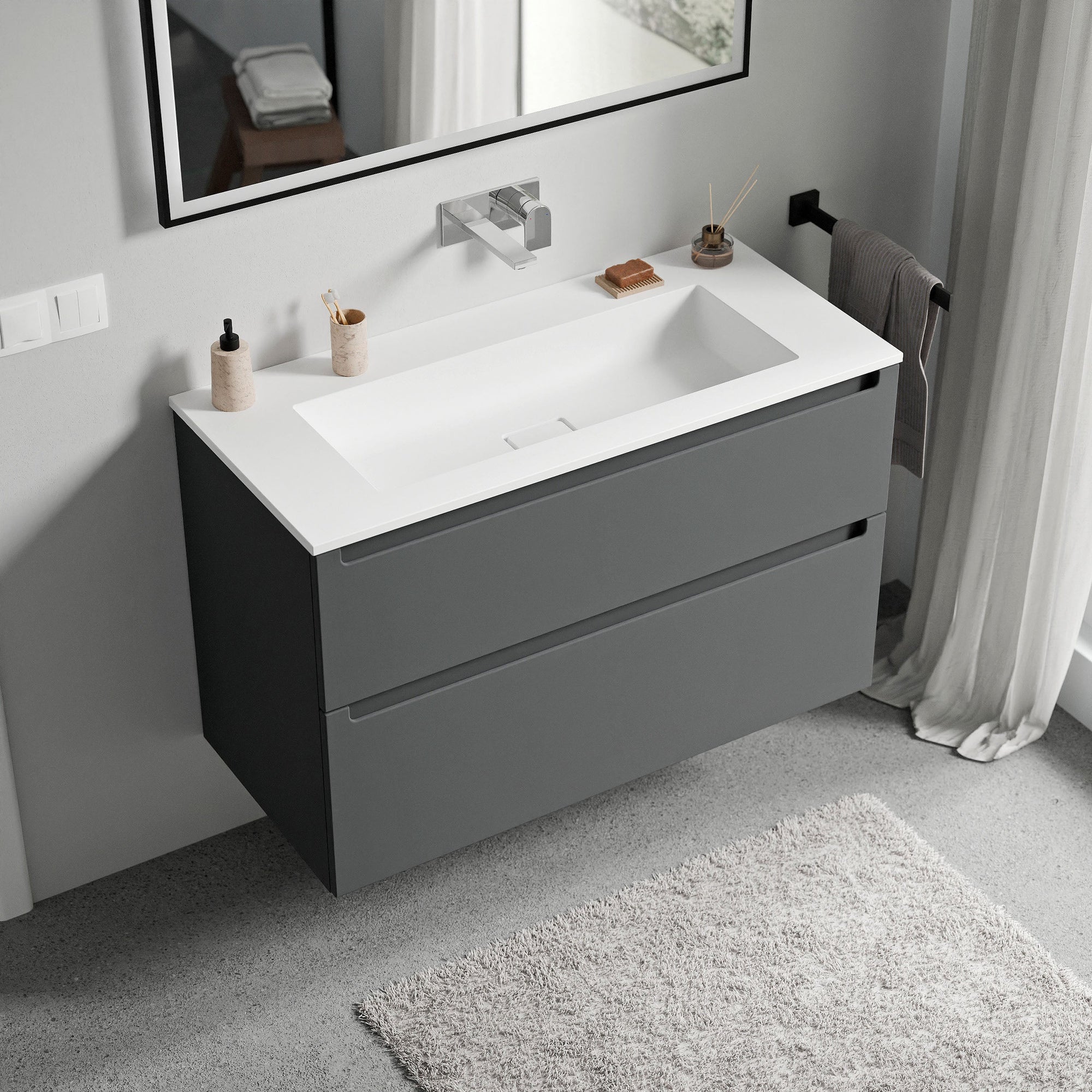 Meuble salle de bain VIREO 100 cm