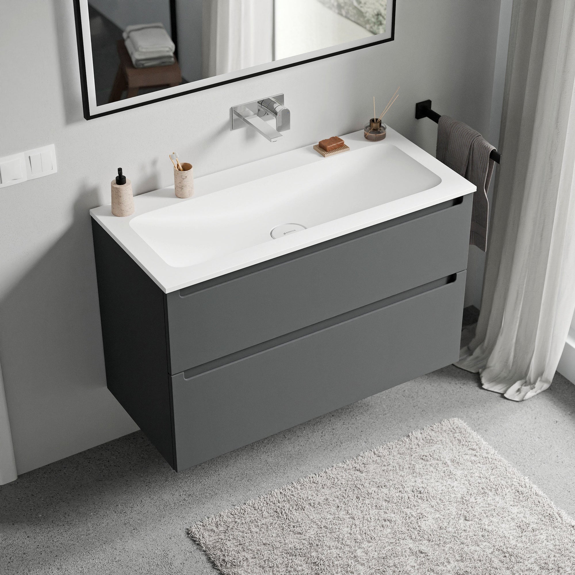 Meuble salle de bain VIREO 100 cm