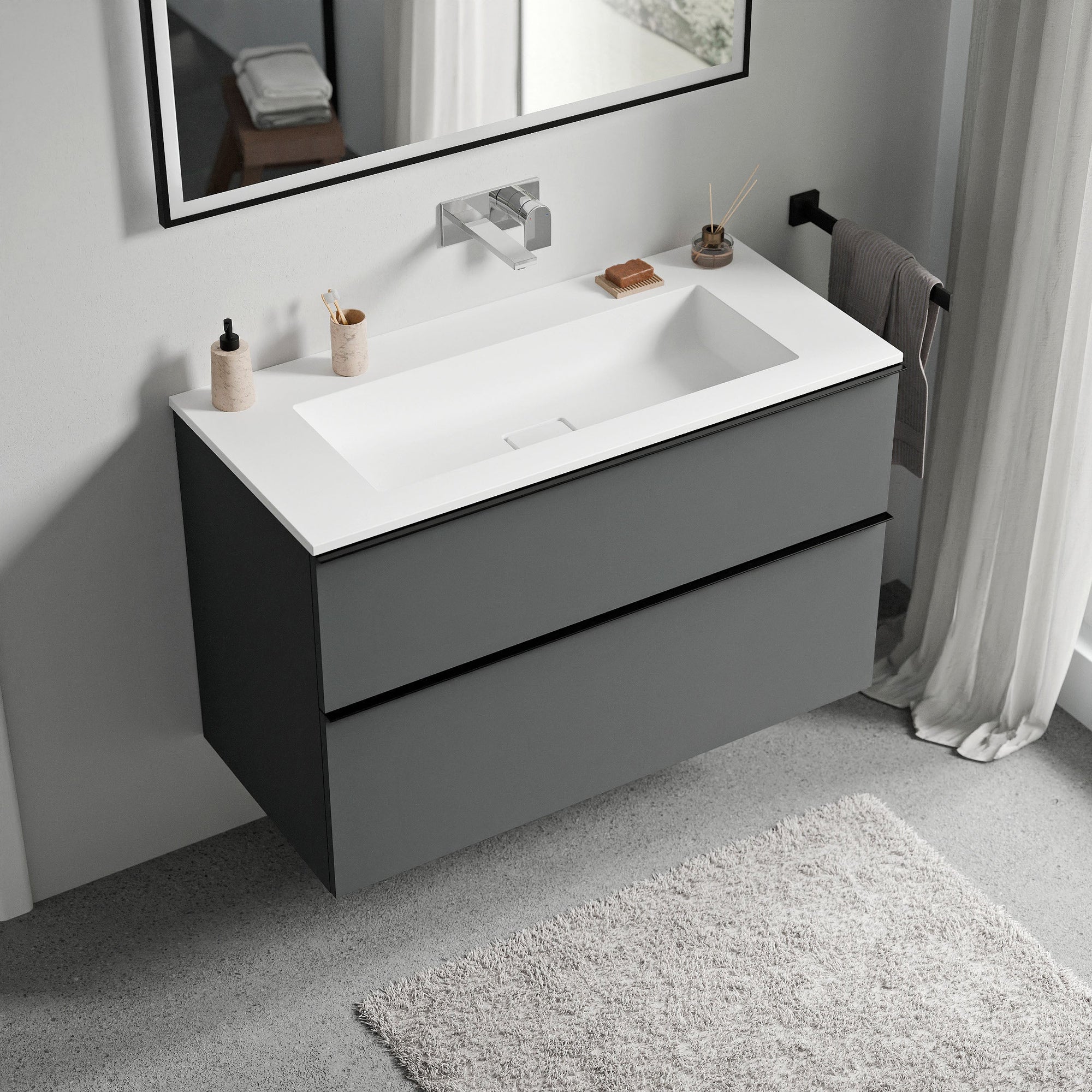 Meuble salle de bain LAVOA 100 cm