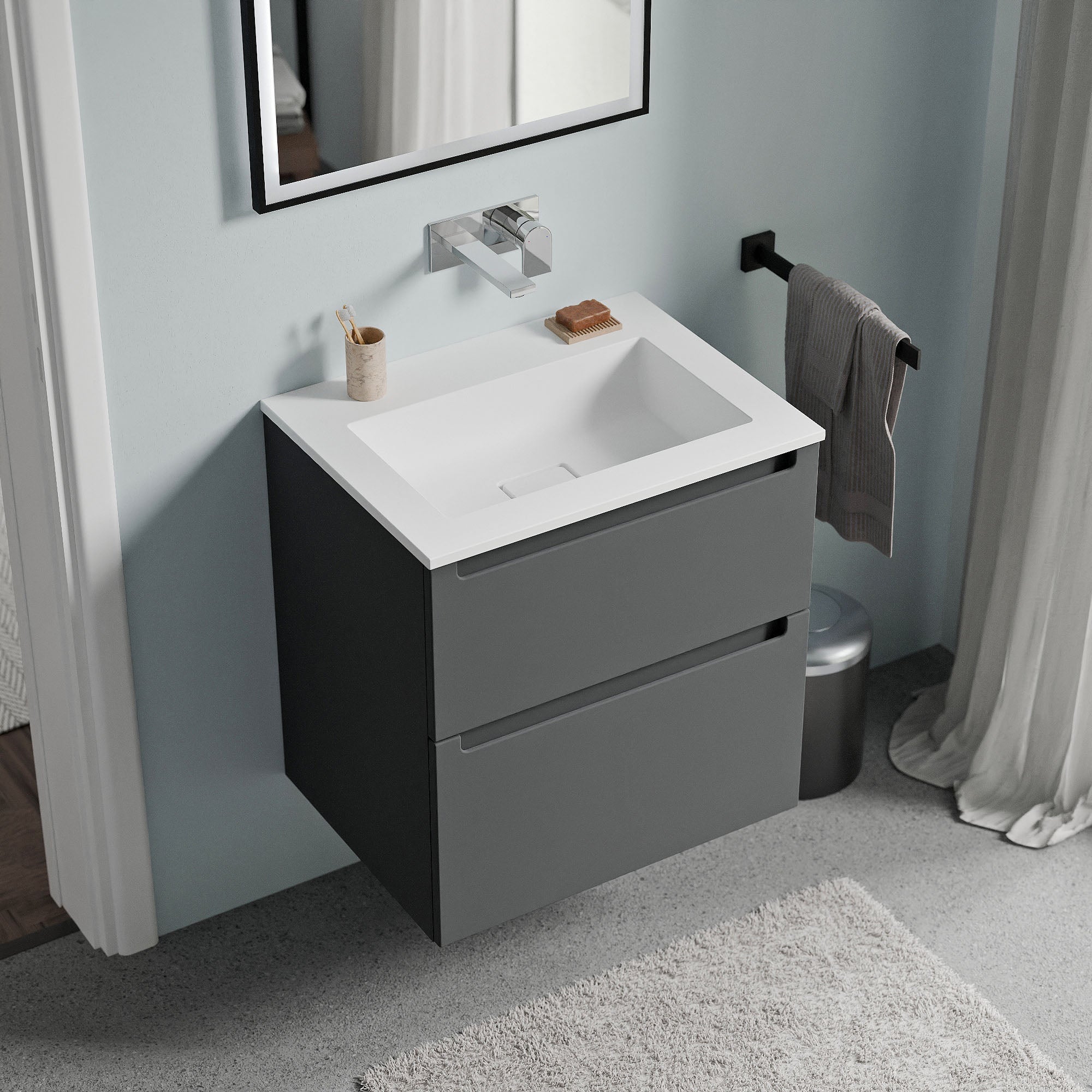 Meuble salle de bain VIREO 60 cm