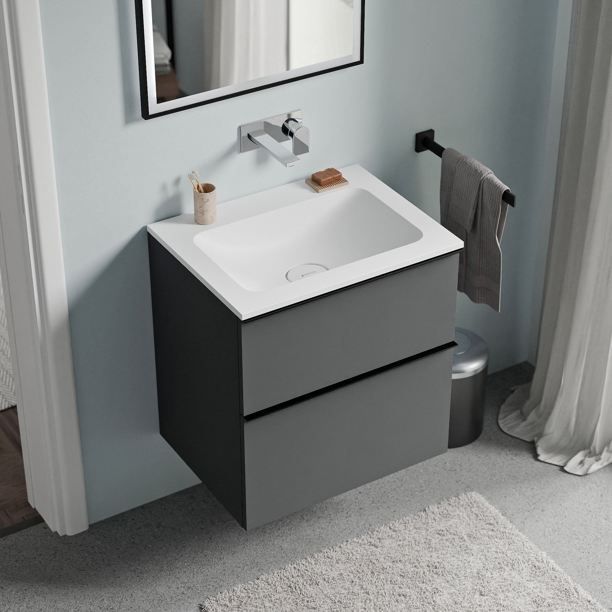 Meuble salle de bain LAVOA 60 cm