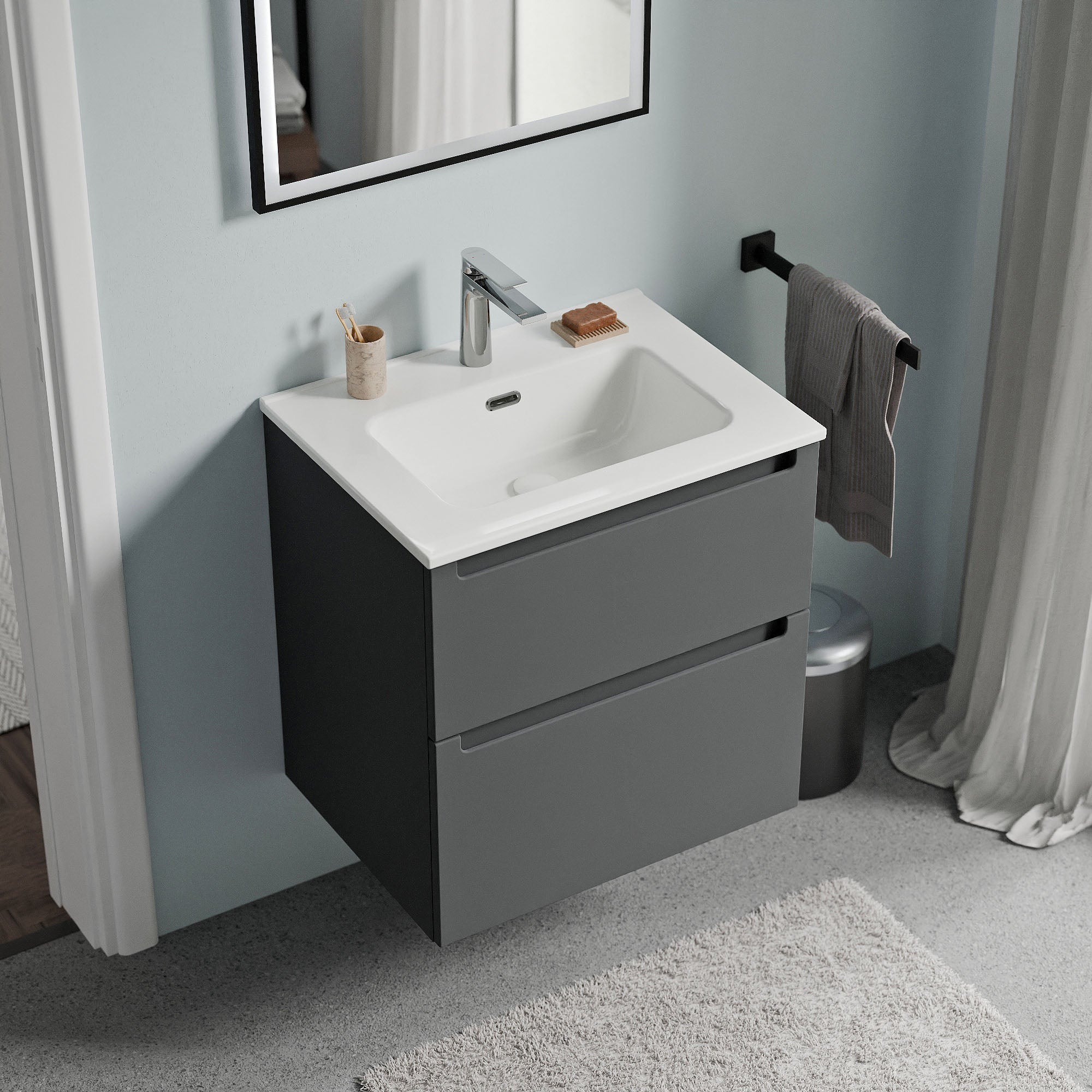 Meuble salle de bain VIREO 60 cm