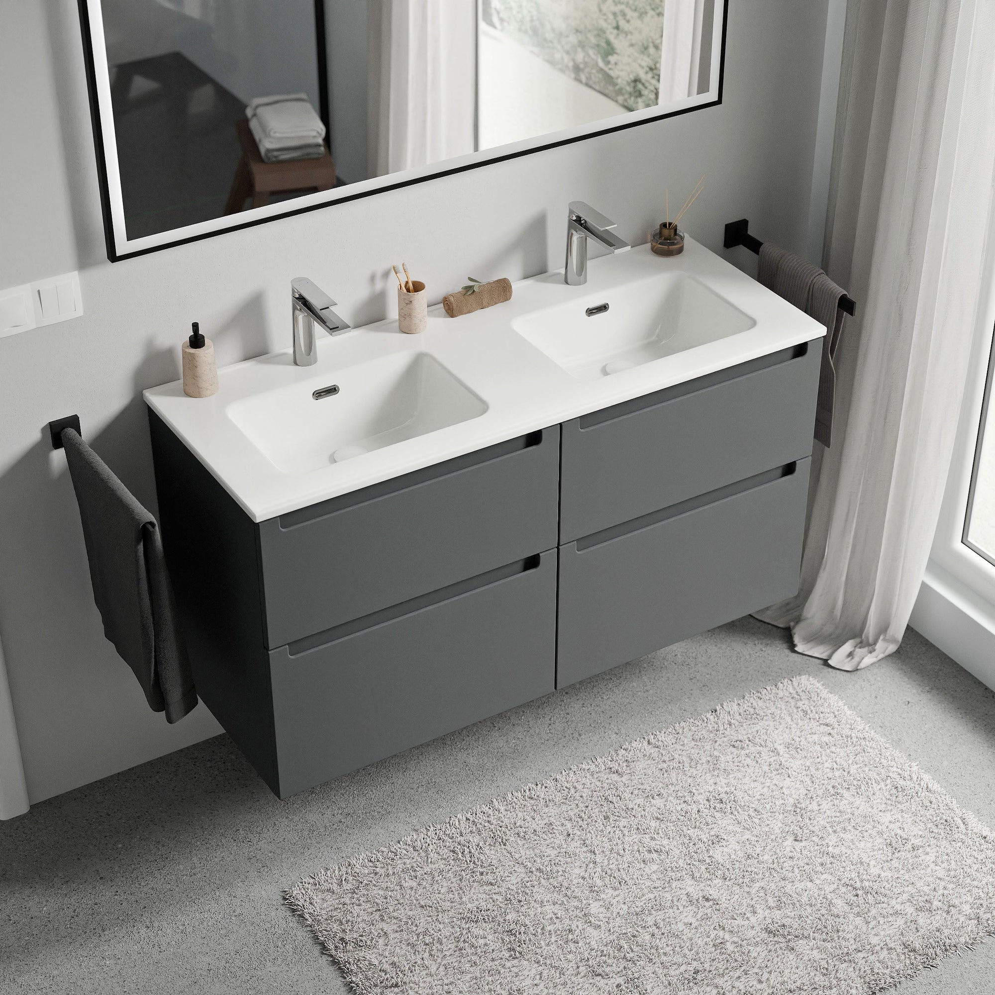 Meuble salle de bain VIREO 120 cm