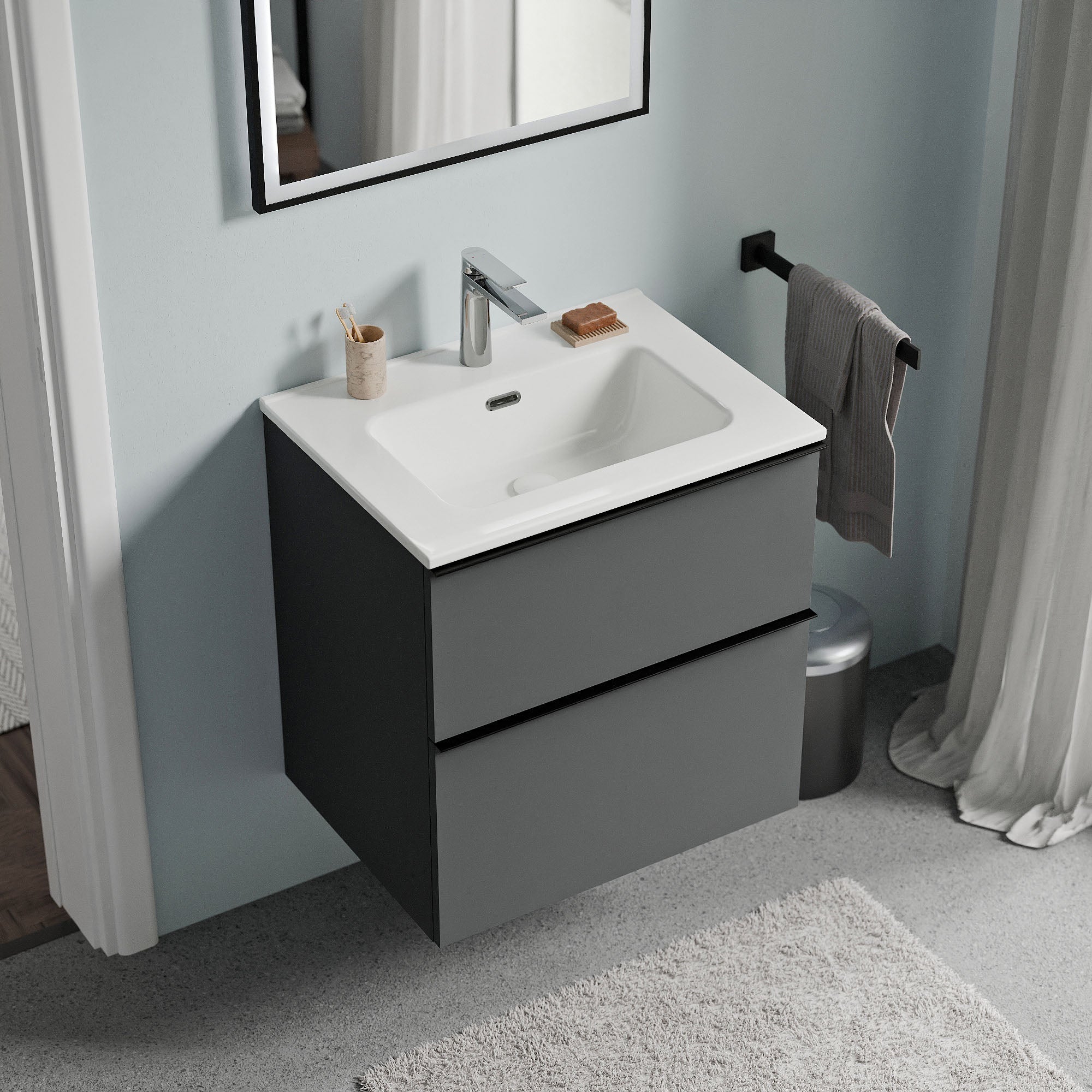 Meuble salle de bain LAVOA 60 cm