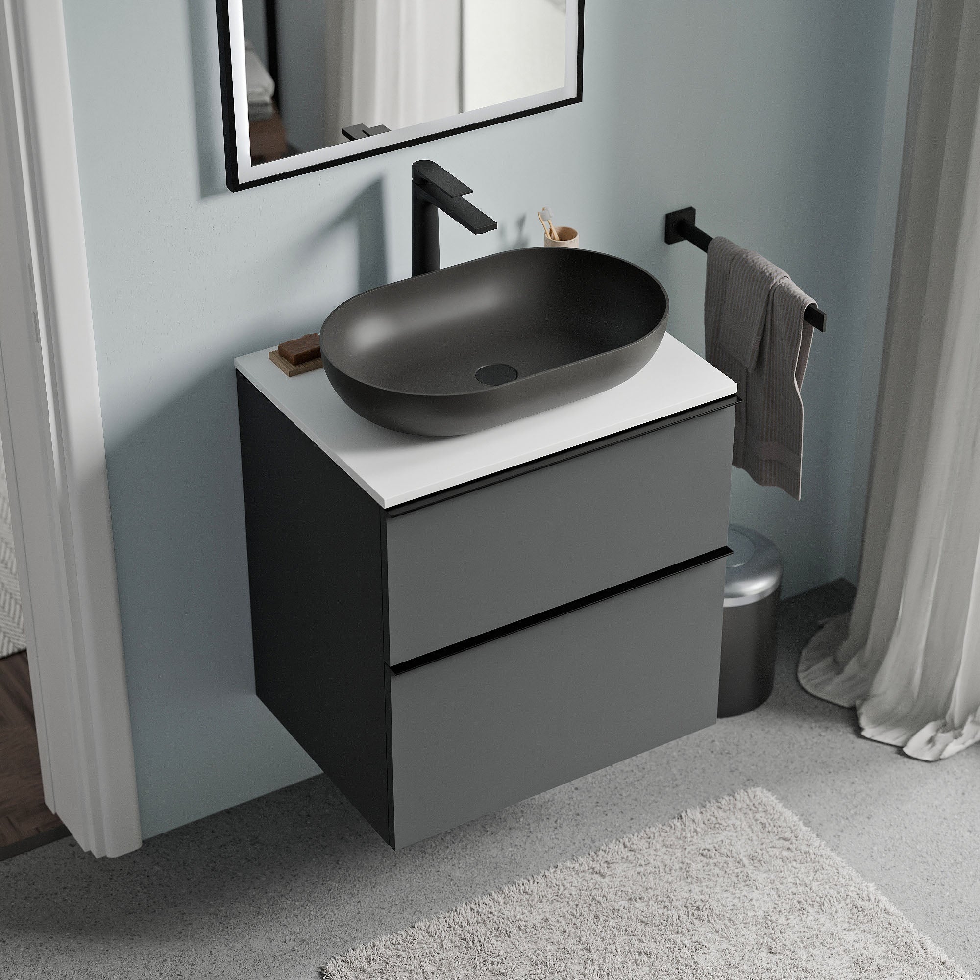 Meuble salle de bain LAVOA 60 cm